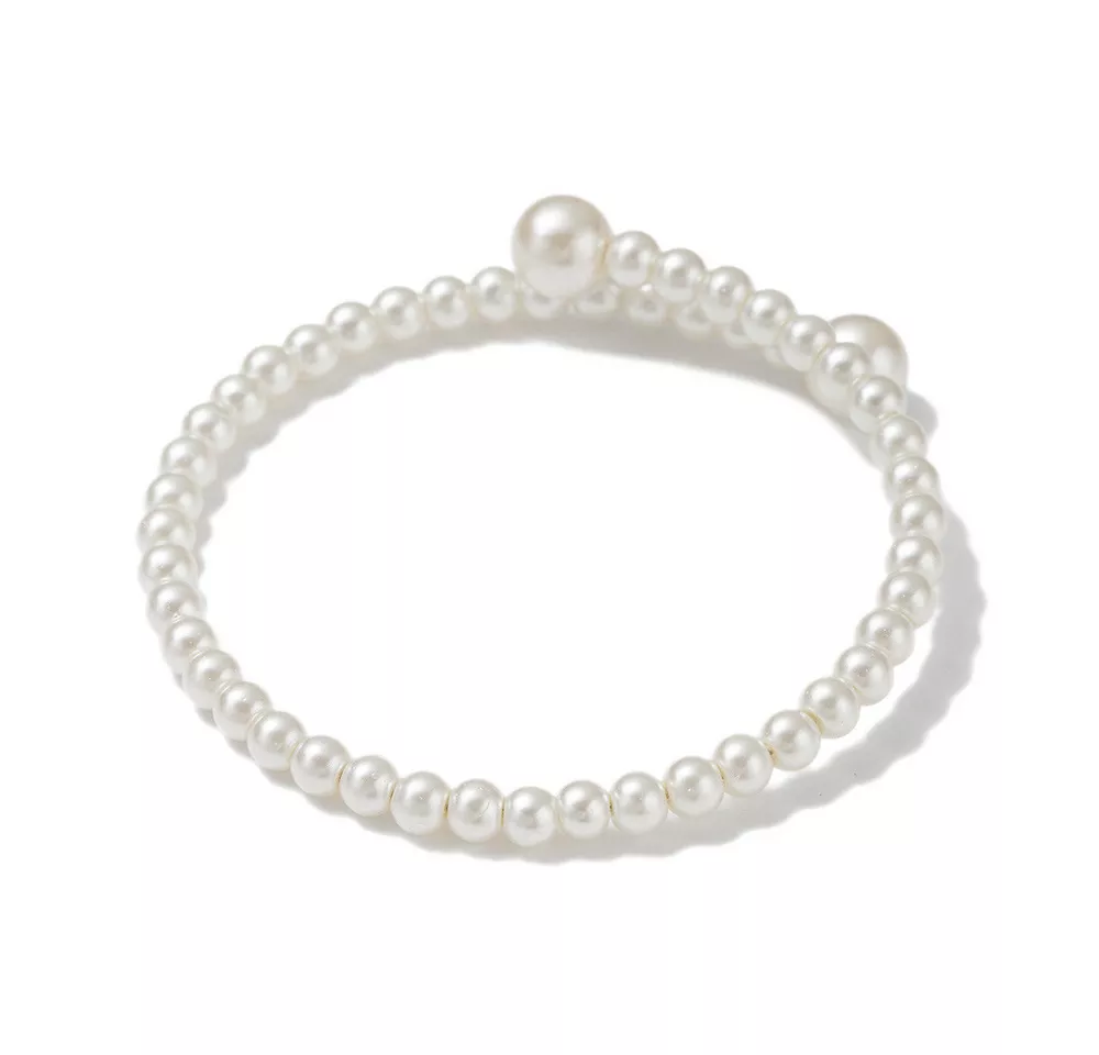 Firetti Armband Schmuck Geschenk Draht Armschmuck Armkette, Made in Germany - mit Glasperle