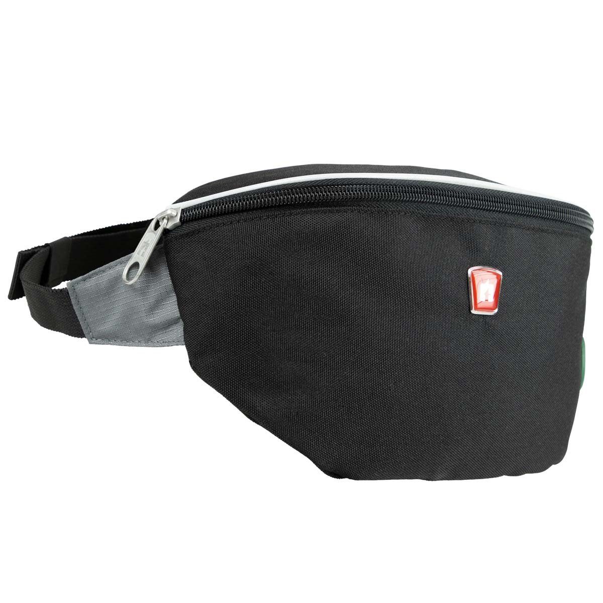 Traveller Gürteltasche T19400701 Hüft-/Brusttasche Clever ca. 2 L schwarz (ein Stück, 1-tlg., ca. B/H/T 24/16,5/8,5 cm), Innenfach