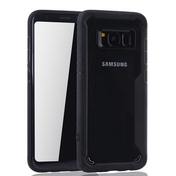 König Design Handyhülle Samsung Galaxy S8, Samsung Galaxy S8 Handyhülle Backcover Schwarz