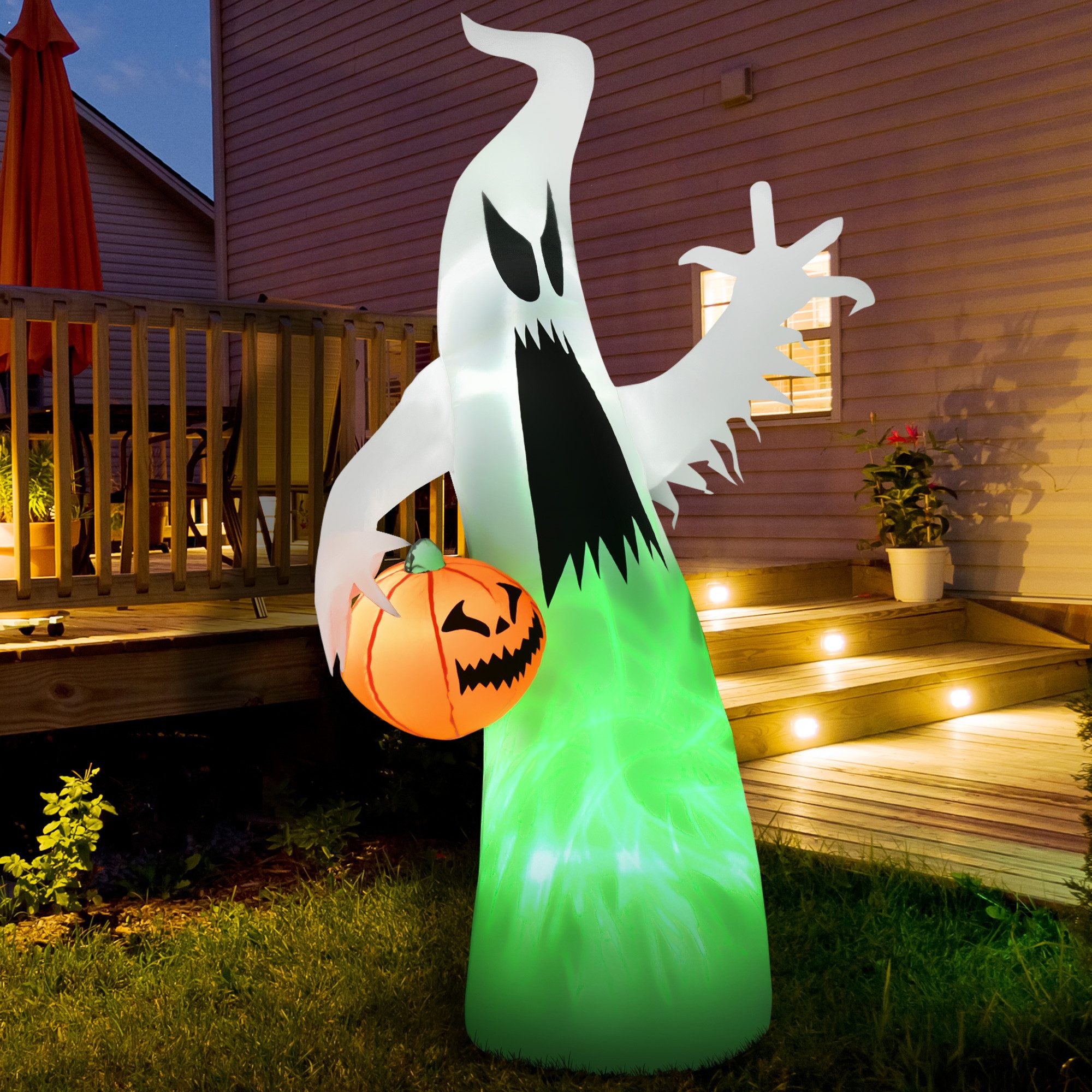 HOMCOM LED-Dekofigur Spuk Gespenst Geist selbst