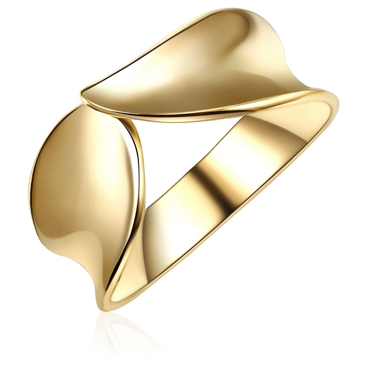 Glanzstücke München Silberring gelbgold, aus Sterling Silber