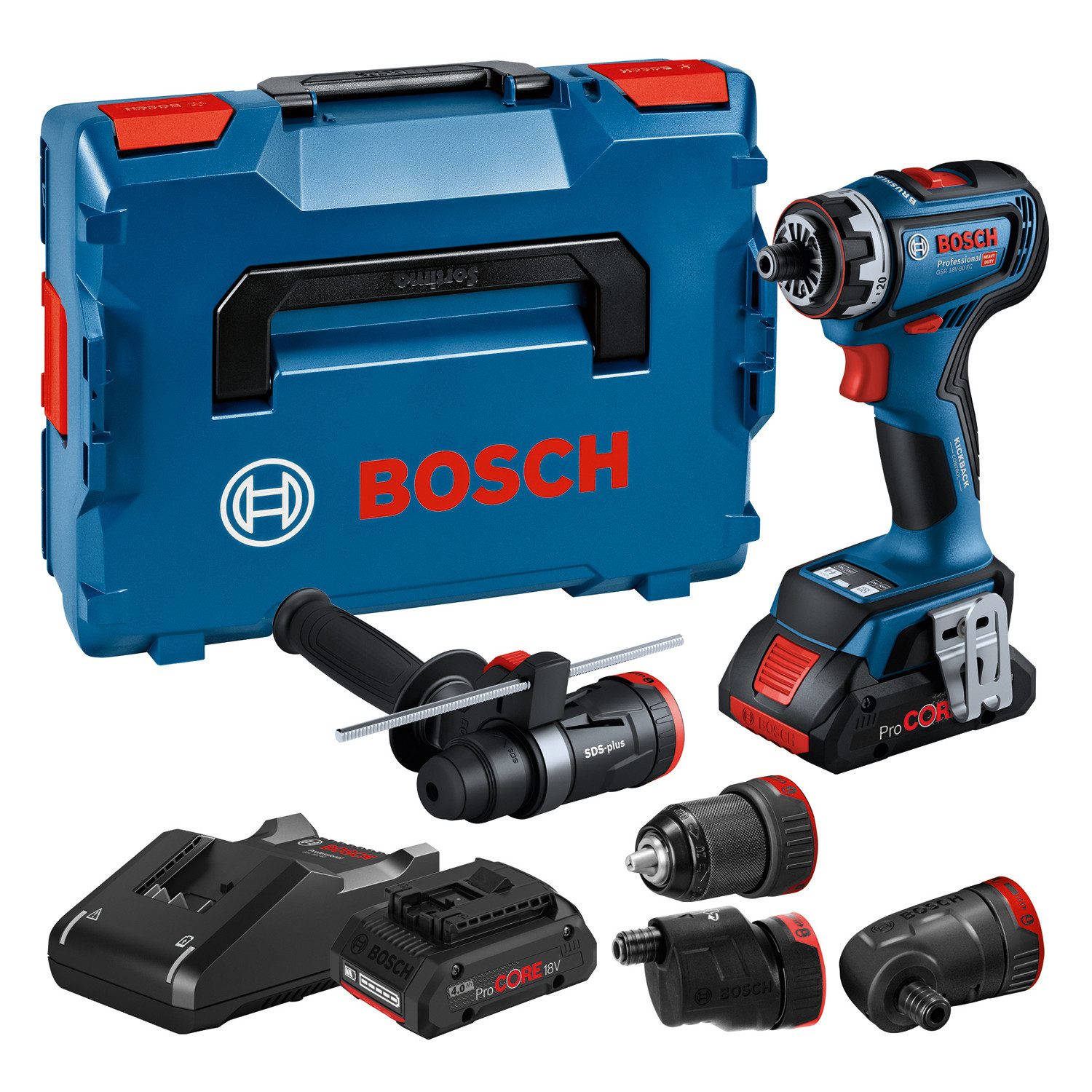 Bosch Professional Akku-Bohrschrauber »GSR 18V-90 FC«, Inkl. 2x Akkus 4,0Ah günstig online kaufen