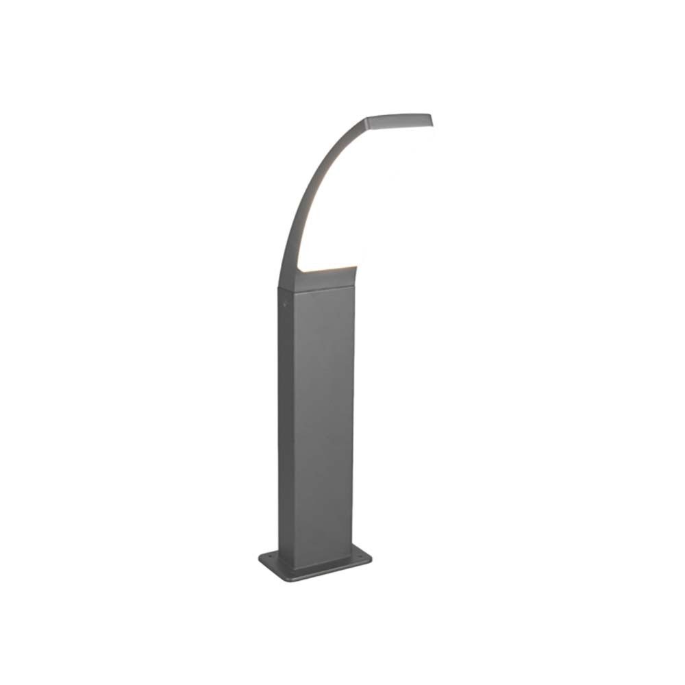 Reality Leuchten LED Außen-Stehlampe, LED-Leuchtmittel fest verbaut, Neutralweiß, Außenstehlampe Wegeleuchte Gartenleuchte Aluminium anthrazit LED SMD H