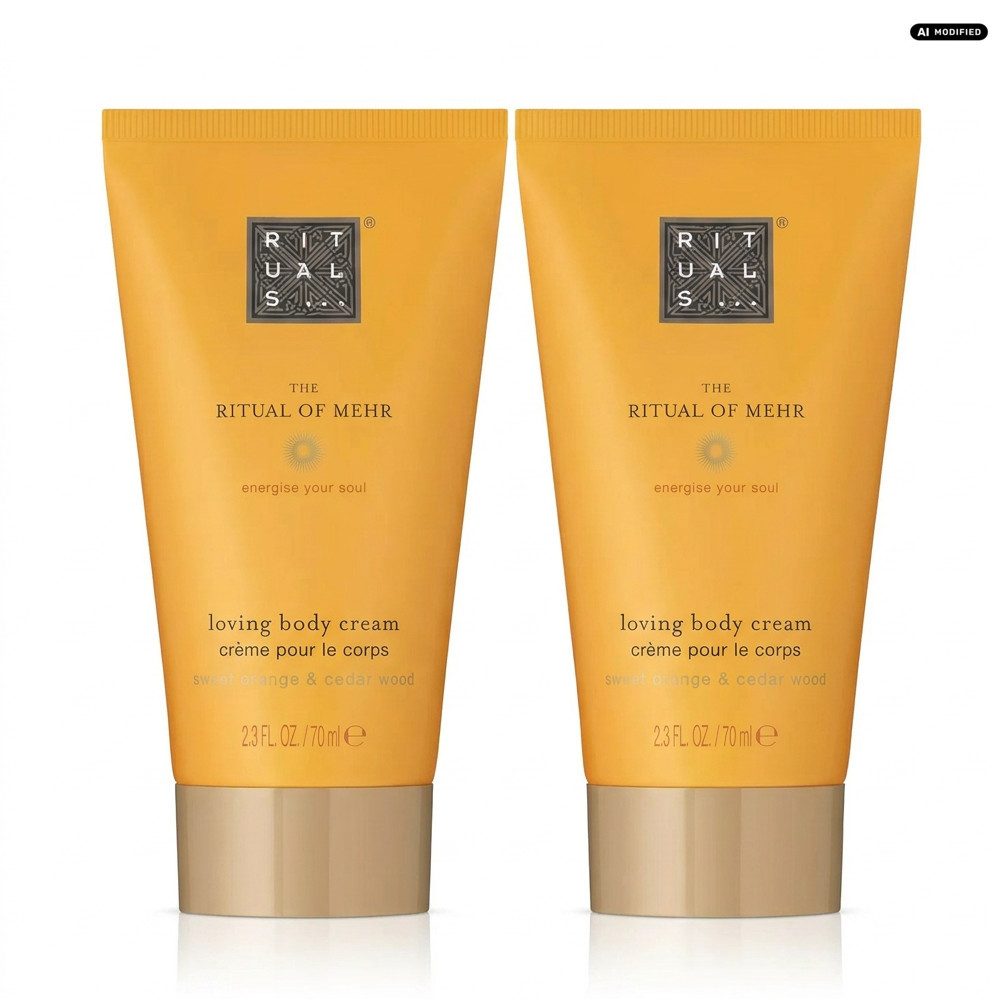 Rituals Körpercreme Rituals The Ritual Of Mehr Body Cream 2er Set, 1-tlg., Praktisches Vorteilspack mit zwei Körpercremes