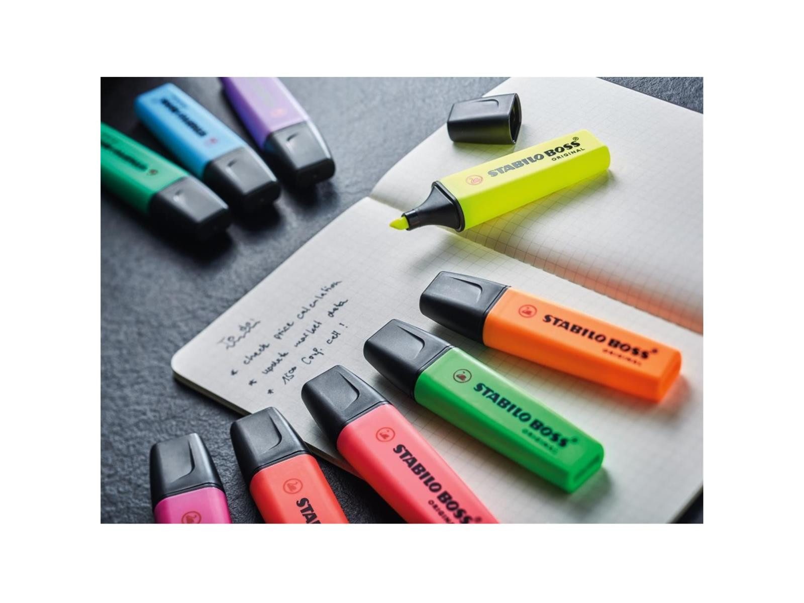 STABILO Marker STABILO BOSS Textmarker - 2+5 mm - 6er Rundbox – Bild 5 von 5