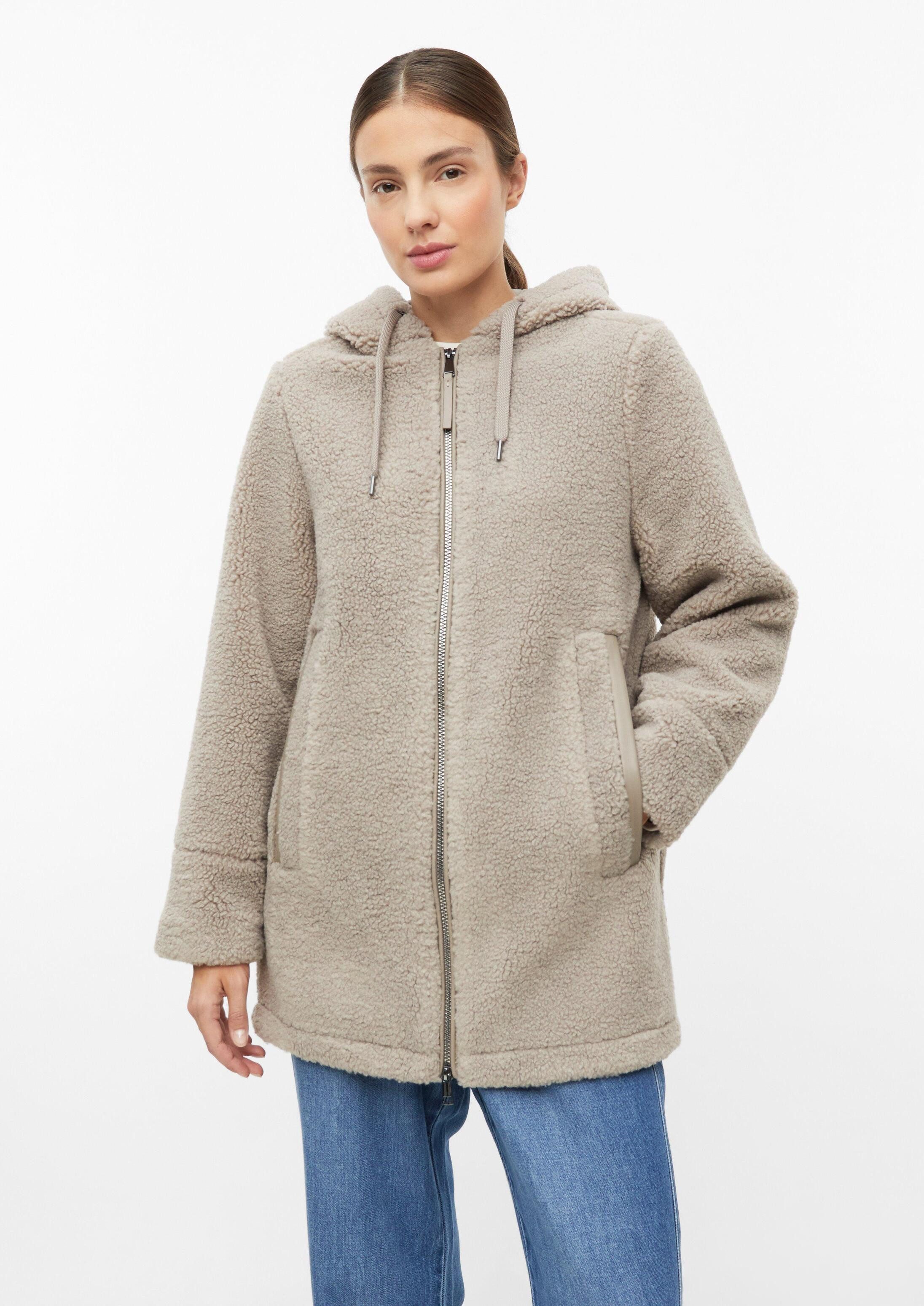 s.Oliver Funktionsmantel Outdoor-Mantel Flauschige Teddyjacke