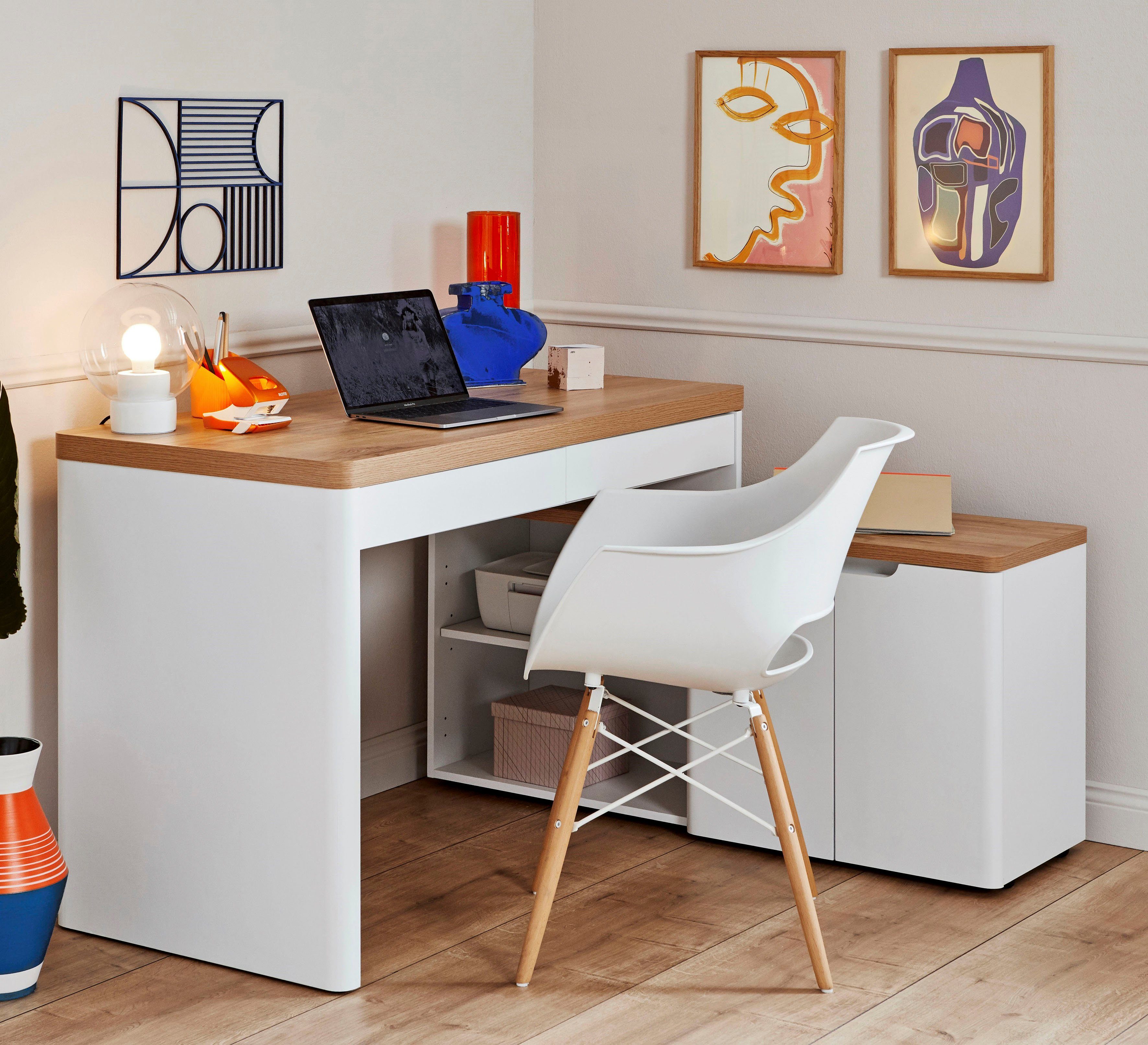 Jahnke Eckschreibtisch LIBRE C 155 E (1-St), wechselseitig montierbar, Brei günstig online kaufen