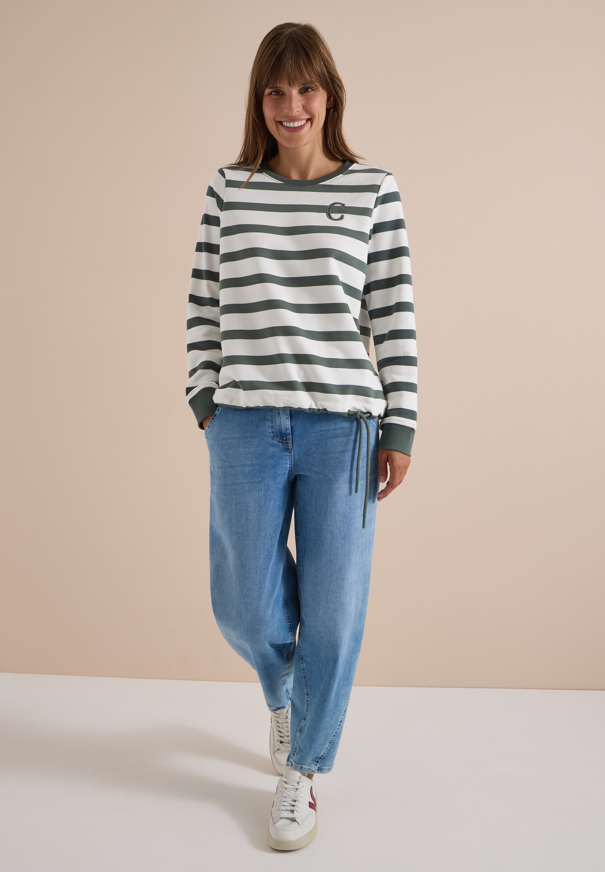 CECIL Sweatshirt mit Rundhalsausschnitt