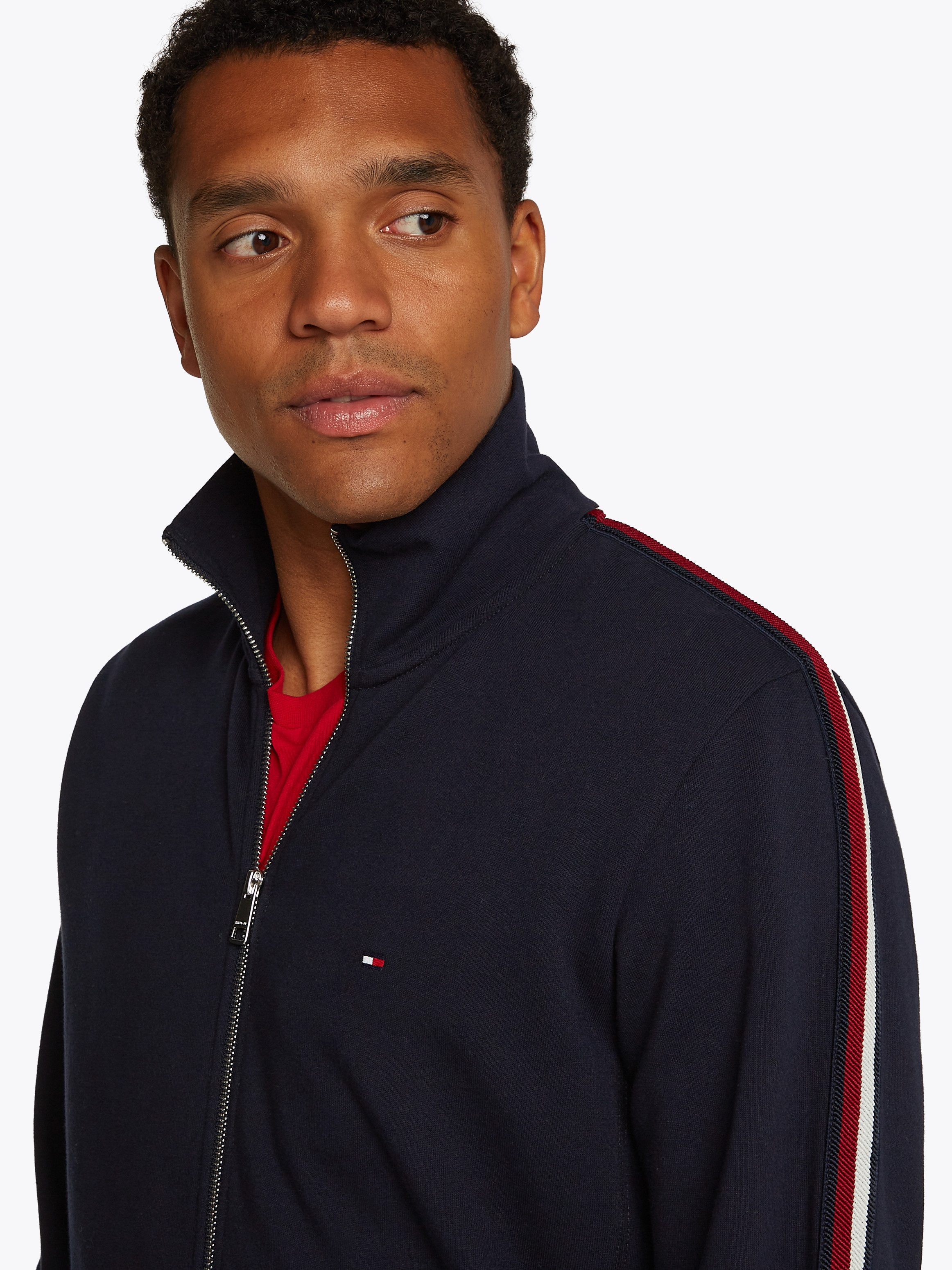 Tommy Hilfiger Sweatjacke GLOBAL STRIPE STAND günstig online kaufen