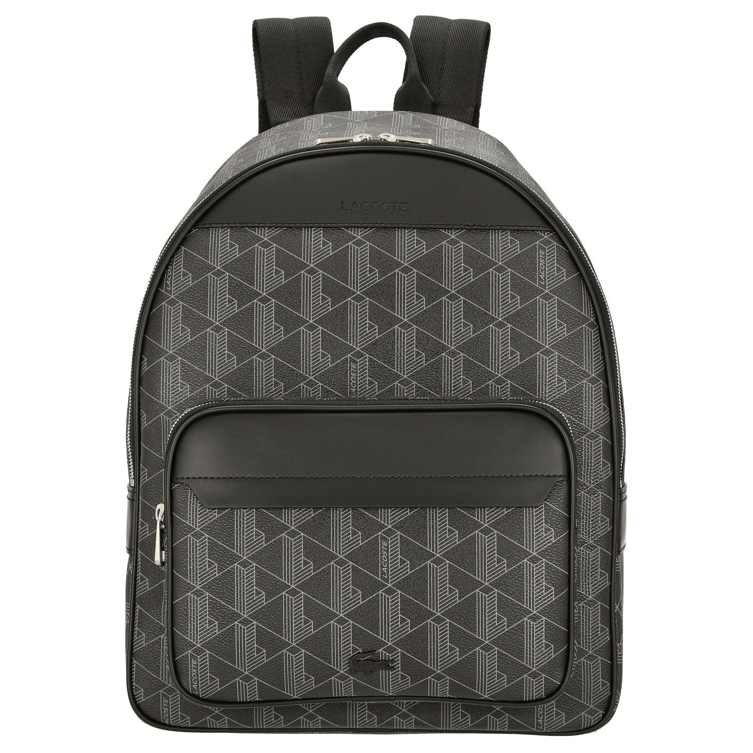Lacoste Rucksack The Blend - Rucksack aus Canvas 40 cm (allover monogram black)