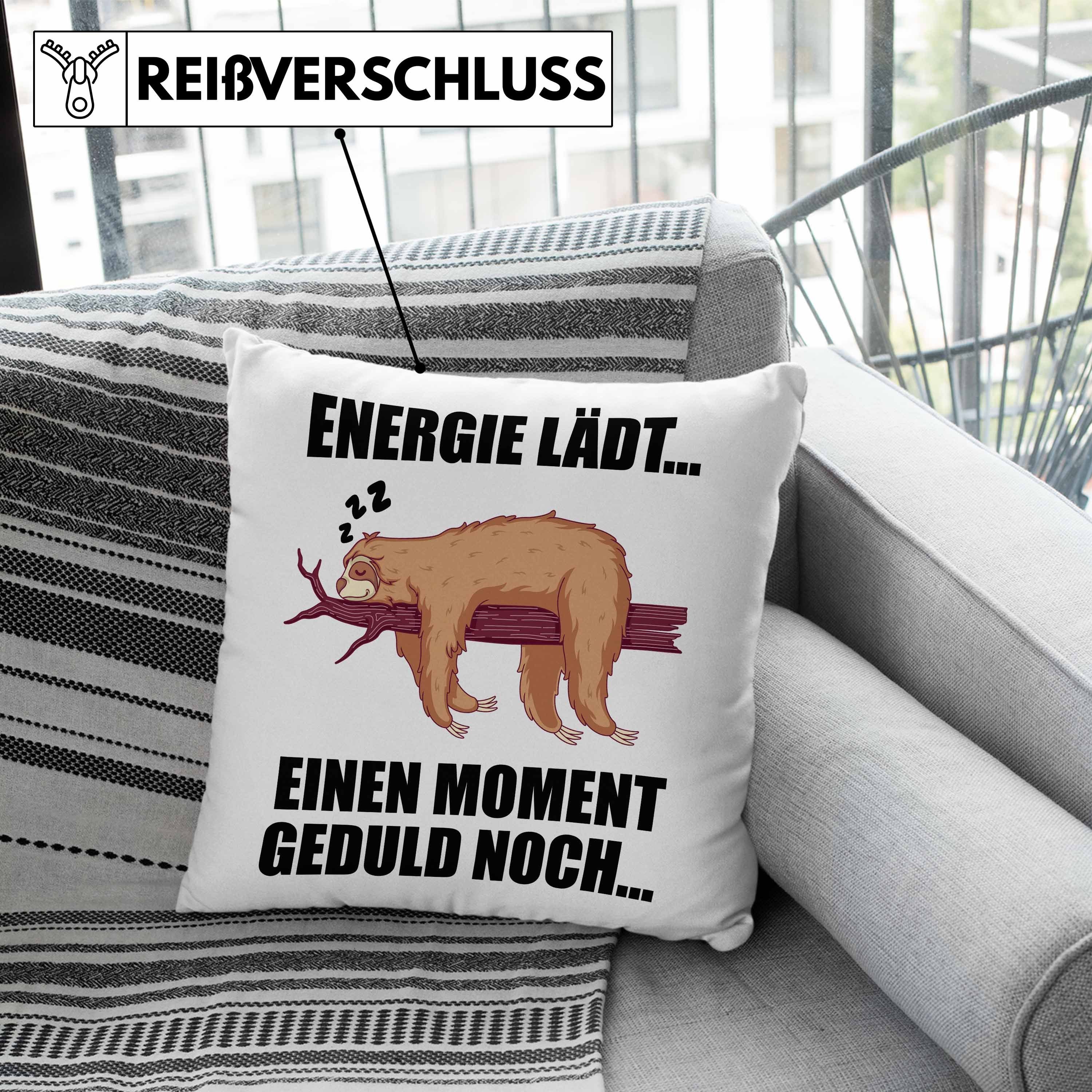 Füllung Ich Faultier mit Trendation Ich Frauen Rosa Energiesparmodus Kissen Bin - Nicht Spruch Faul Im Spruch Geschenk Trendation Bin mit Dekokissen Kissen