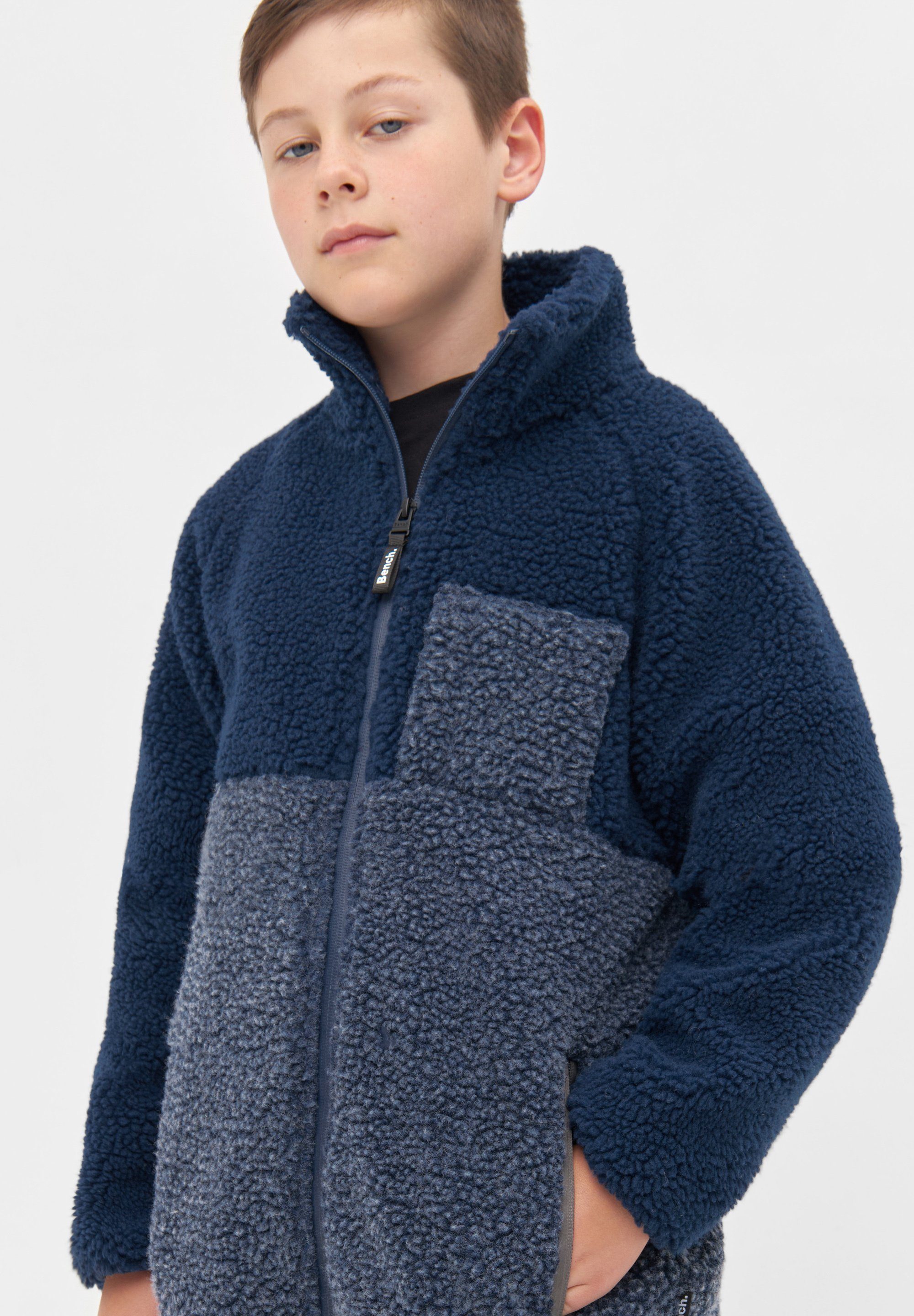 Begleiter Bench. NAVY / Fleecejacke MARL NAVY B PEPITO Stylischer