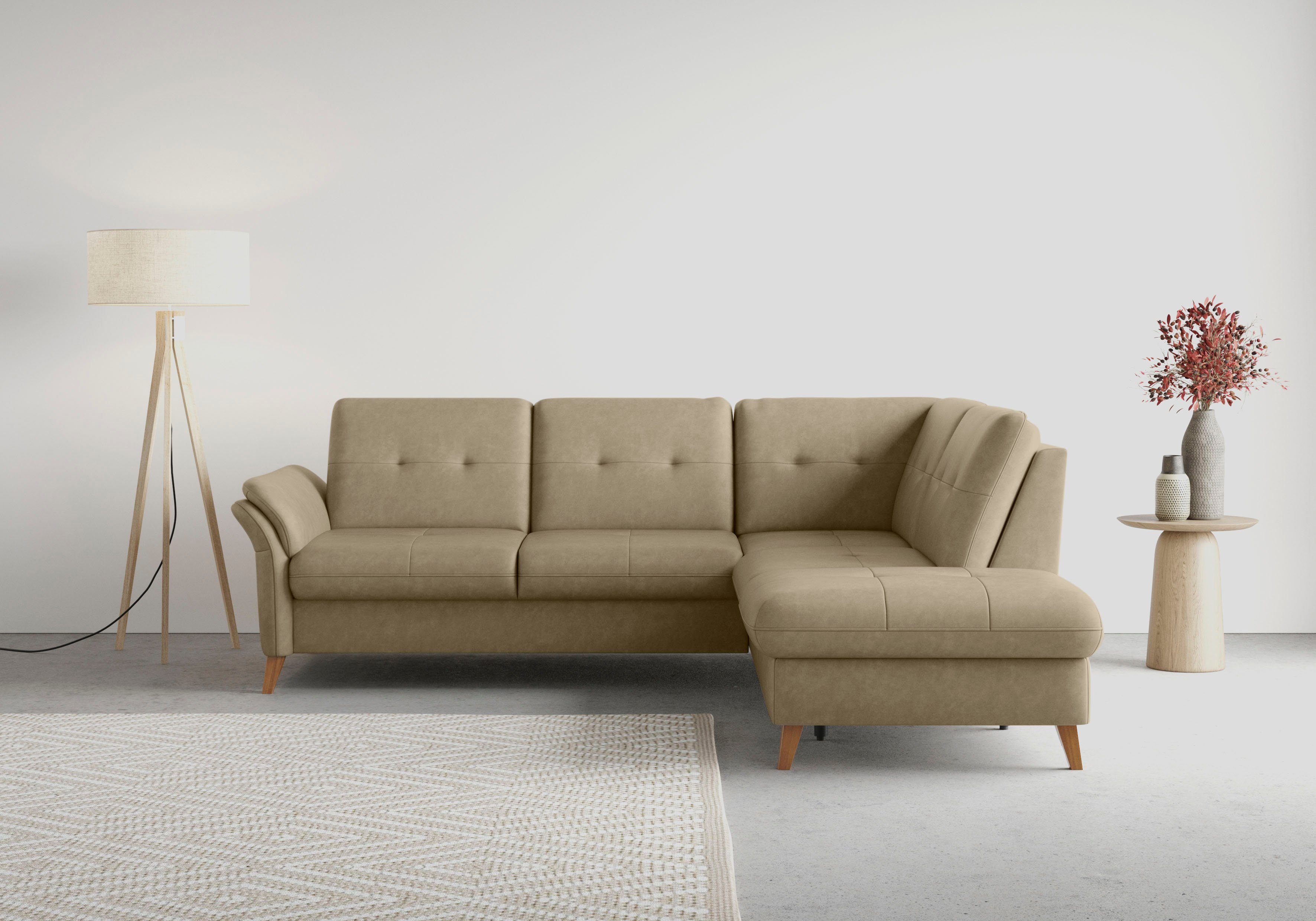 sit&more Ecksofa "Göteborg" inkl. Sitztiefenverstellung, wahlweise mit Bett günstig online kaufen