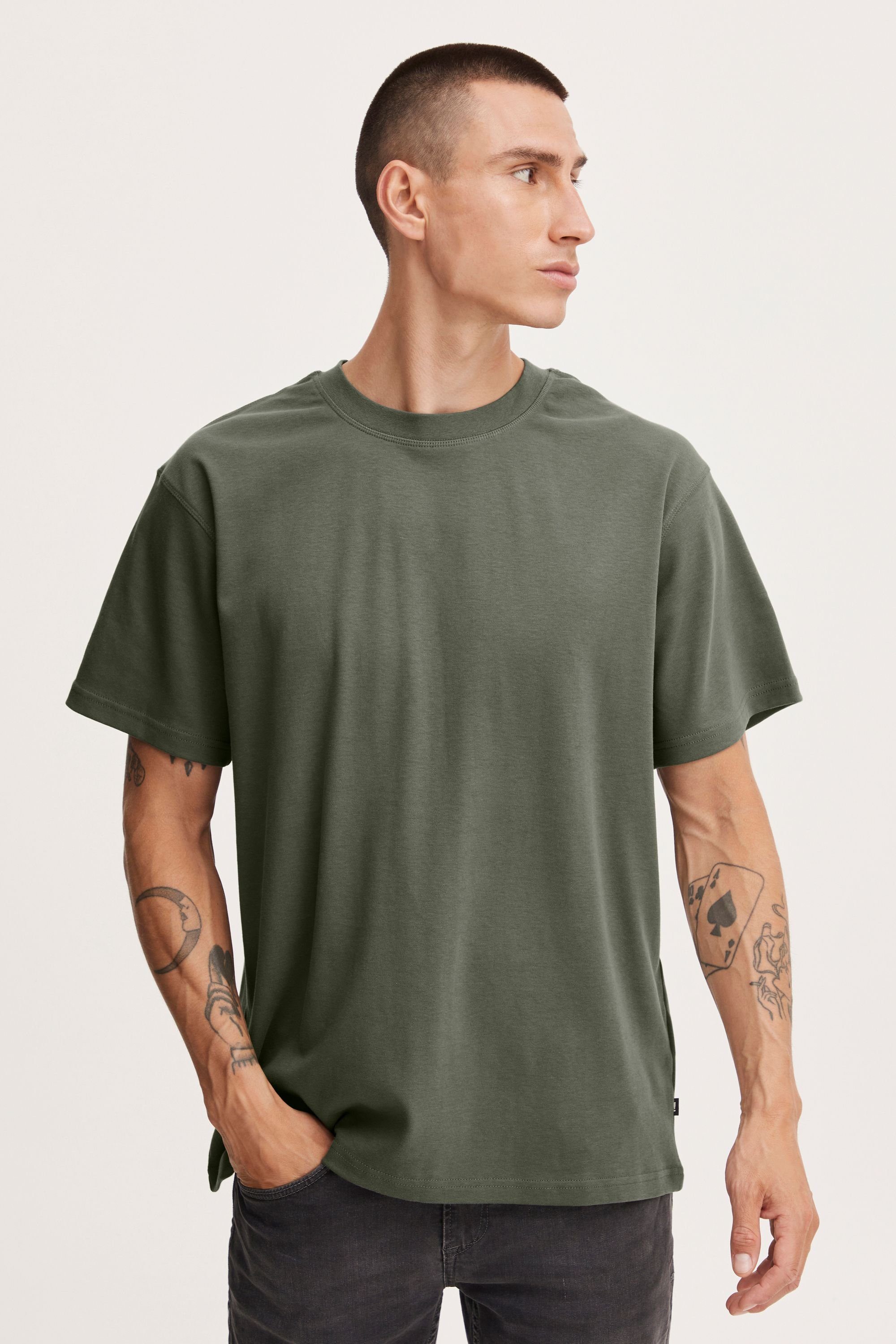 !Solid Kurzarmshirt SDDanton S 21107307 Thyme (190309)