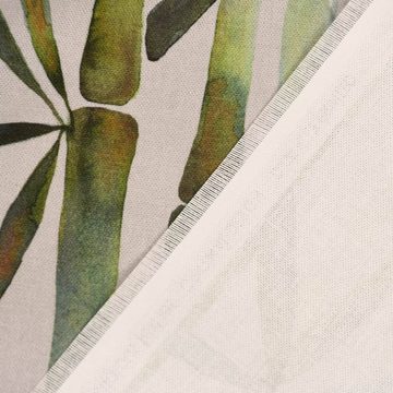 Vorhang SCHÖNER LEBEN. Vorhang Pacific Bambus dunkel-beige grün 245cm, SCHÖNER LEBEN., Smokband (1 St), blickdicht, Baumwolle, handmade, made in Germany, vorgewaschen