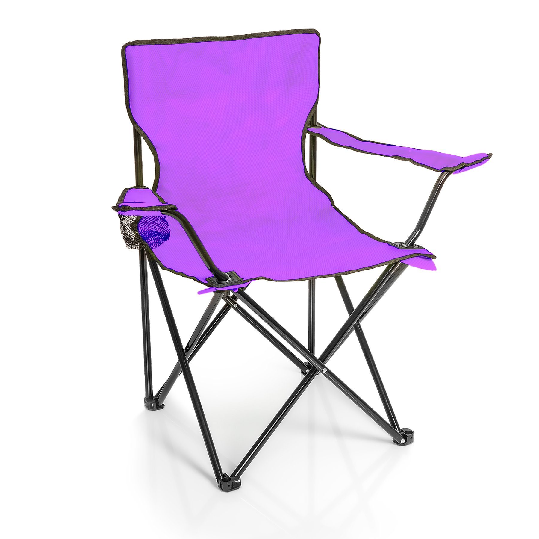 BigDean Campingstuhl Faltstuhl Campingstuhl Anglerstuhl Getränkehalter Klap günstig online kaufen