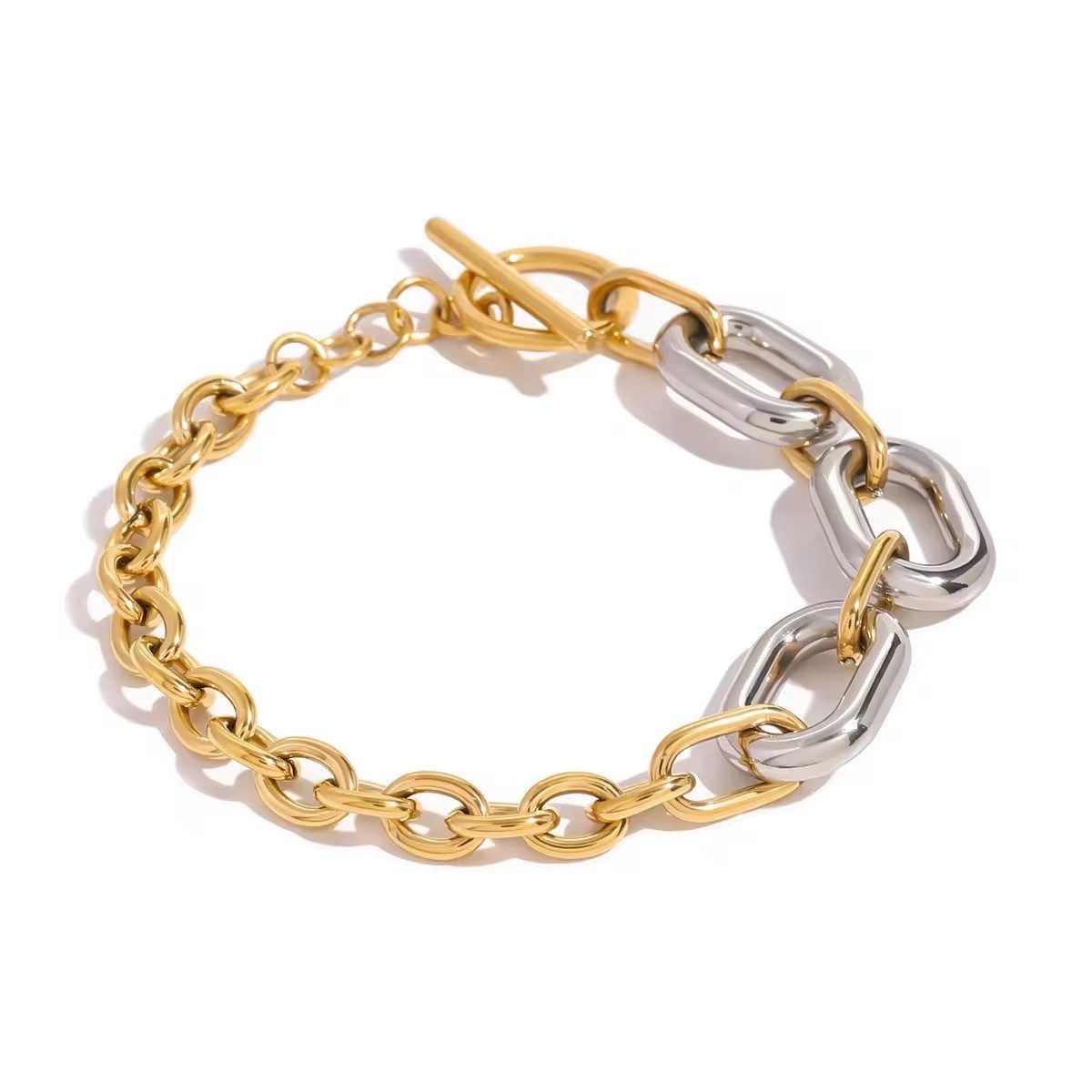 ROUGEMONT Edelstahlarmband Bicolor Damen Edelstahl Glieder günstig online kaufen