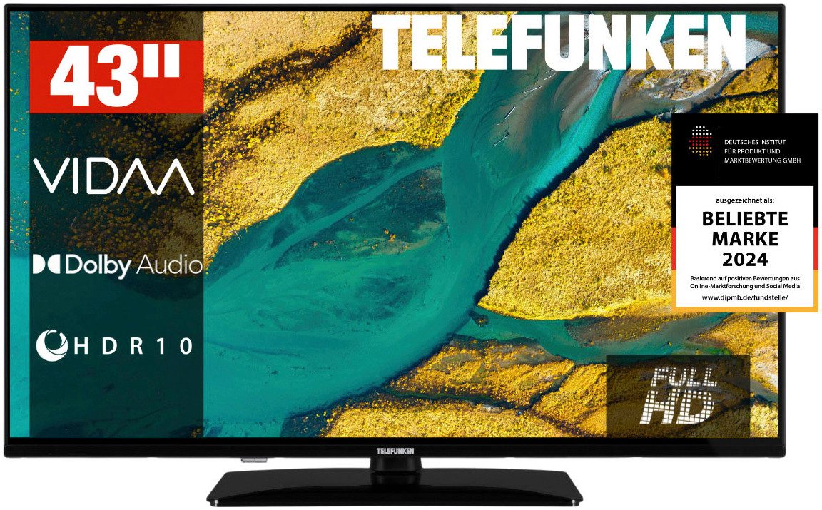 Telefunken D43F75VM8CWI LED-Fernseher (108 cm/43 Zoll, Full HD, Smart-TV)