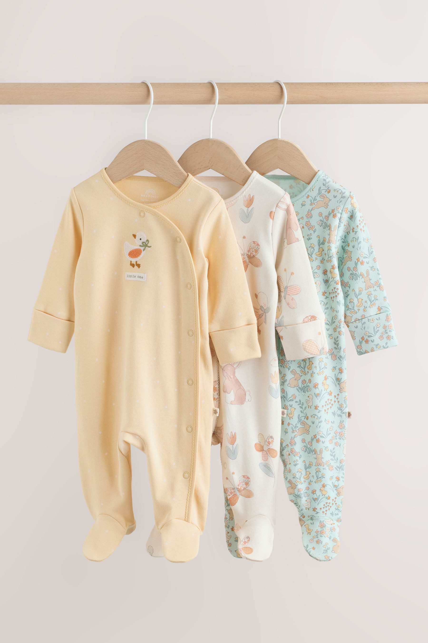 Schlafoverall Gerippte Babyschlafanzüge, 3er-Pack