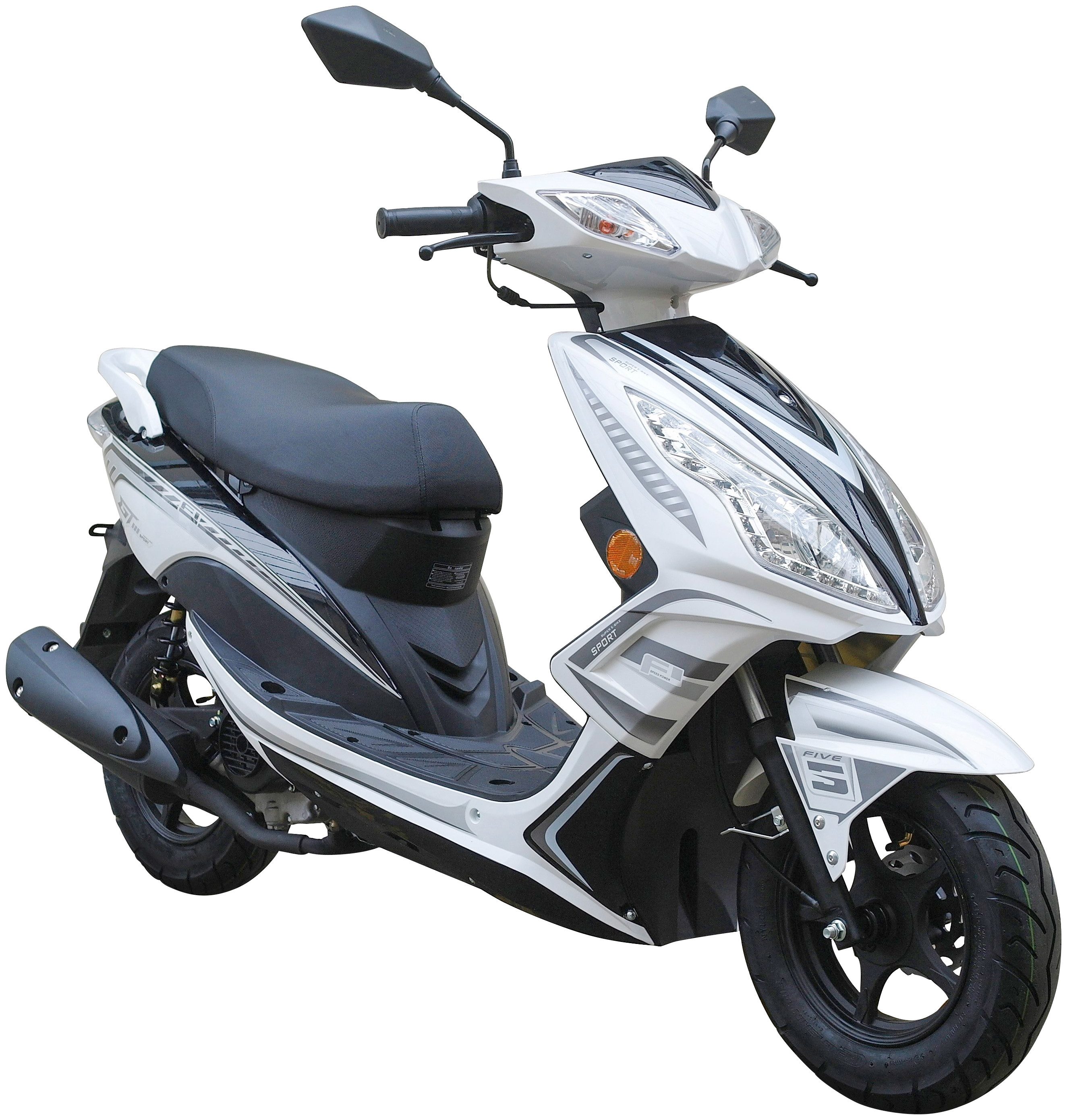 GT UNION Motorroller GT3 25, 49,6 ccm, 25 km/h, Euro 5, Luftgekühlter Motor