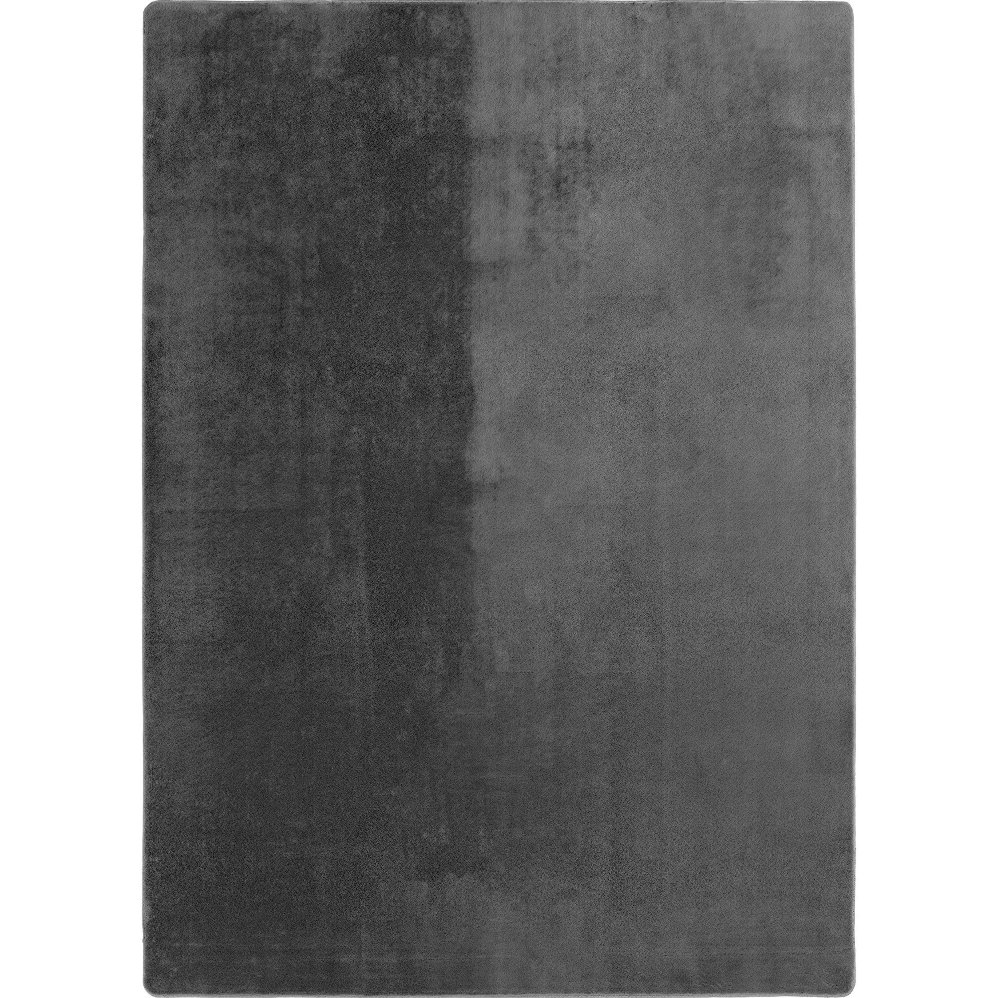 Teppium Teppich Unicolor - Einfarbig, Rechteckig, Höhe: 11 mm, Kurzflor Teppich Anti-Rutsch Rückseite Waschbar Flauschiger