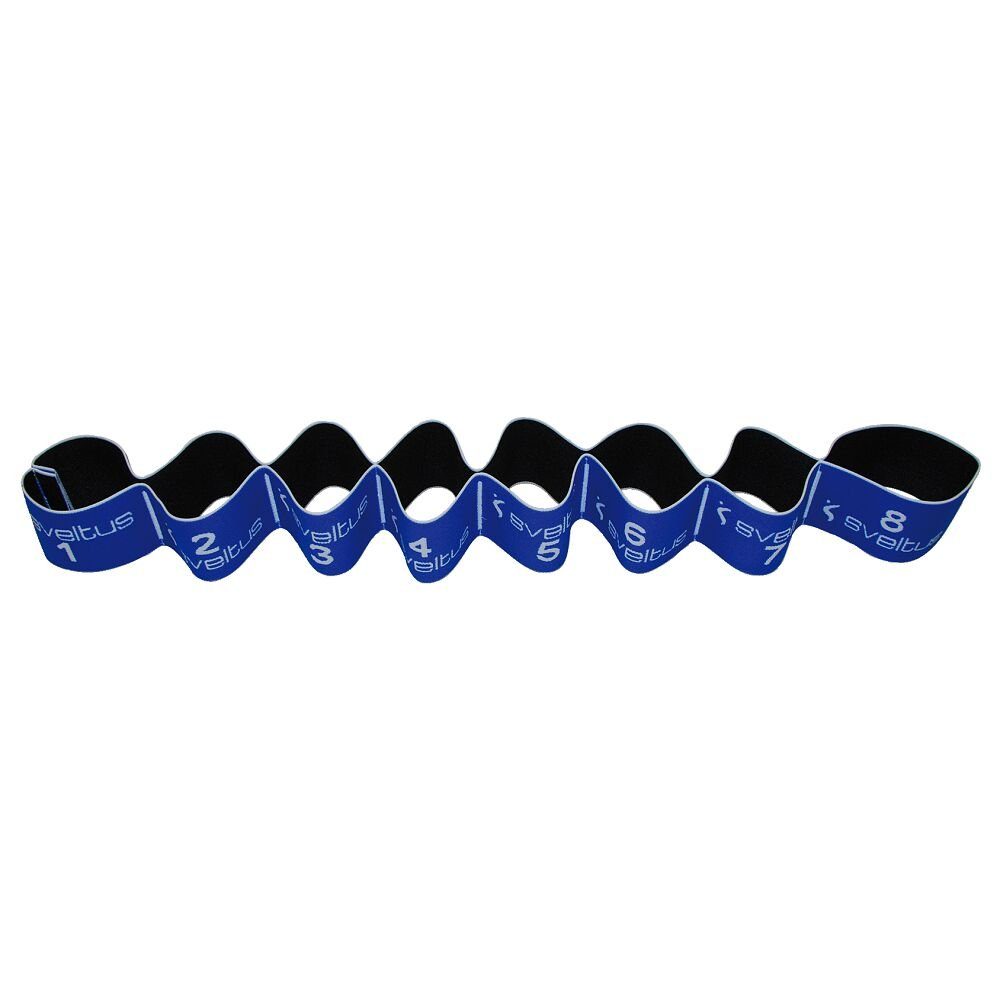 Sveltus Stretchband Elastikband Elastiband, Mit Schlaufen für unterschiedliche Griffpositionen 20 kg, Blau