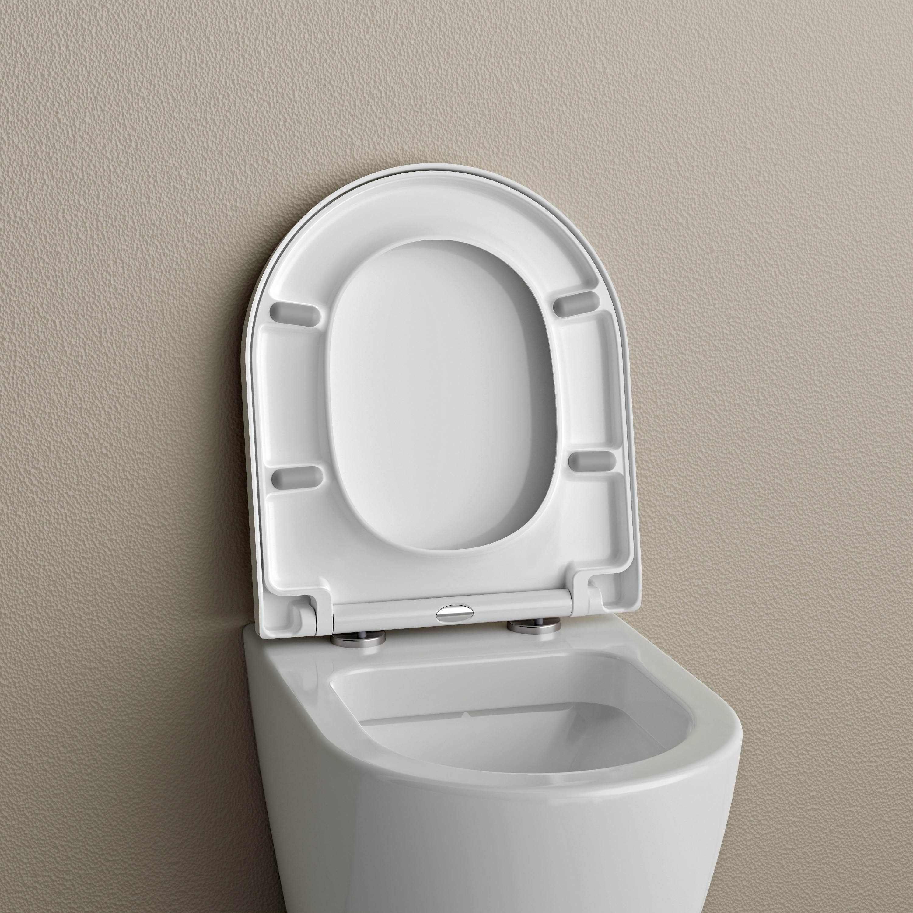 Bernstein WC-Sitz U1009, WC-Sitz für NT2038 Softclose Weiß glänzend Duroplast