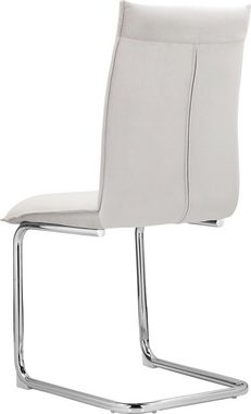 Leonique Esszimmerstuhl Chesnay (2 St), aus schönem Velourstoff, Sitz- und Rücken gepolstert, Sitzhöhe 48 cm