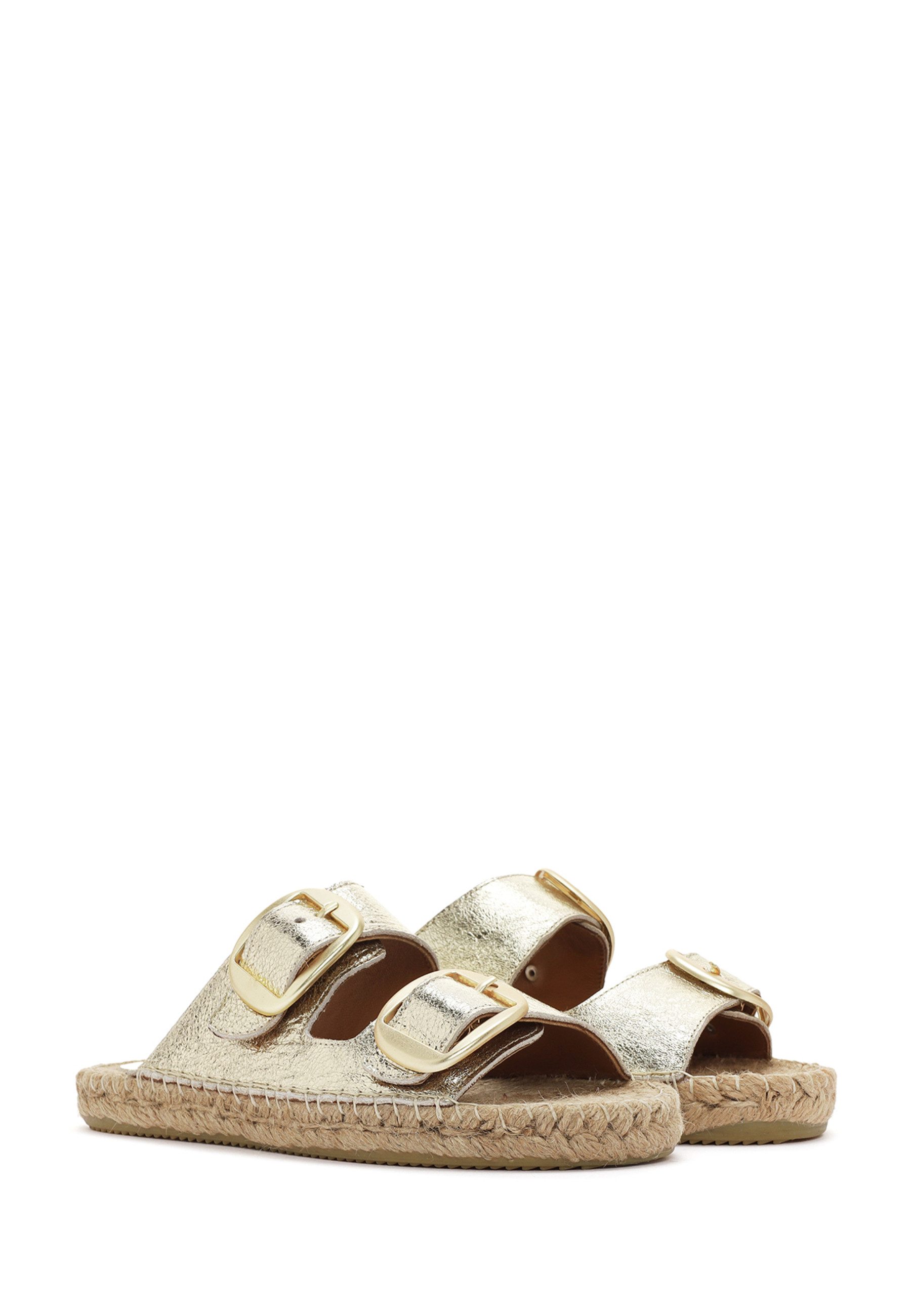 Derimod Pantoletten aus Leder Espadrille