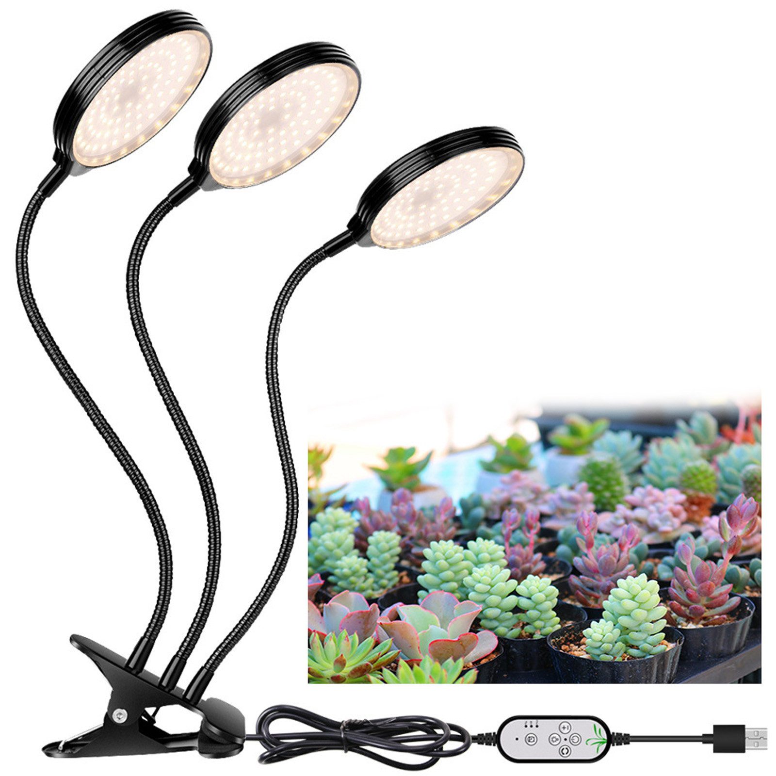 MUPOO Pflanzenlampe Pflanzenlampe LED, Dimmbar Pflanzenlicht Vollspektrum M günstig online kaufen