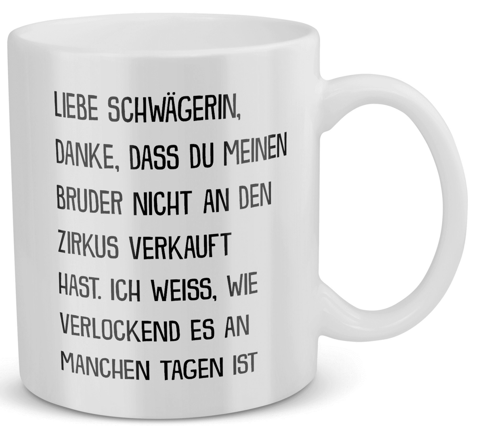 22Feels Tasse Schwägerin Geschenk Hochzeit Schwester der Bräutigams