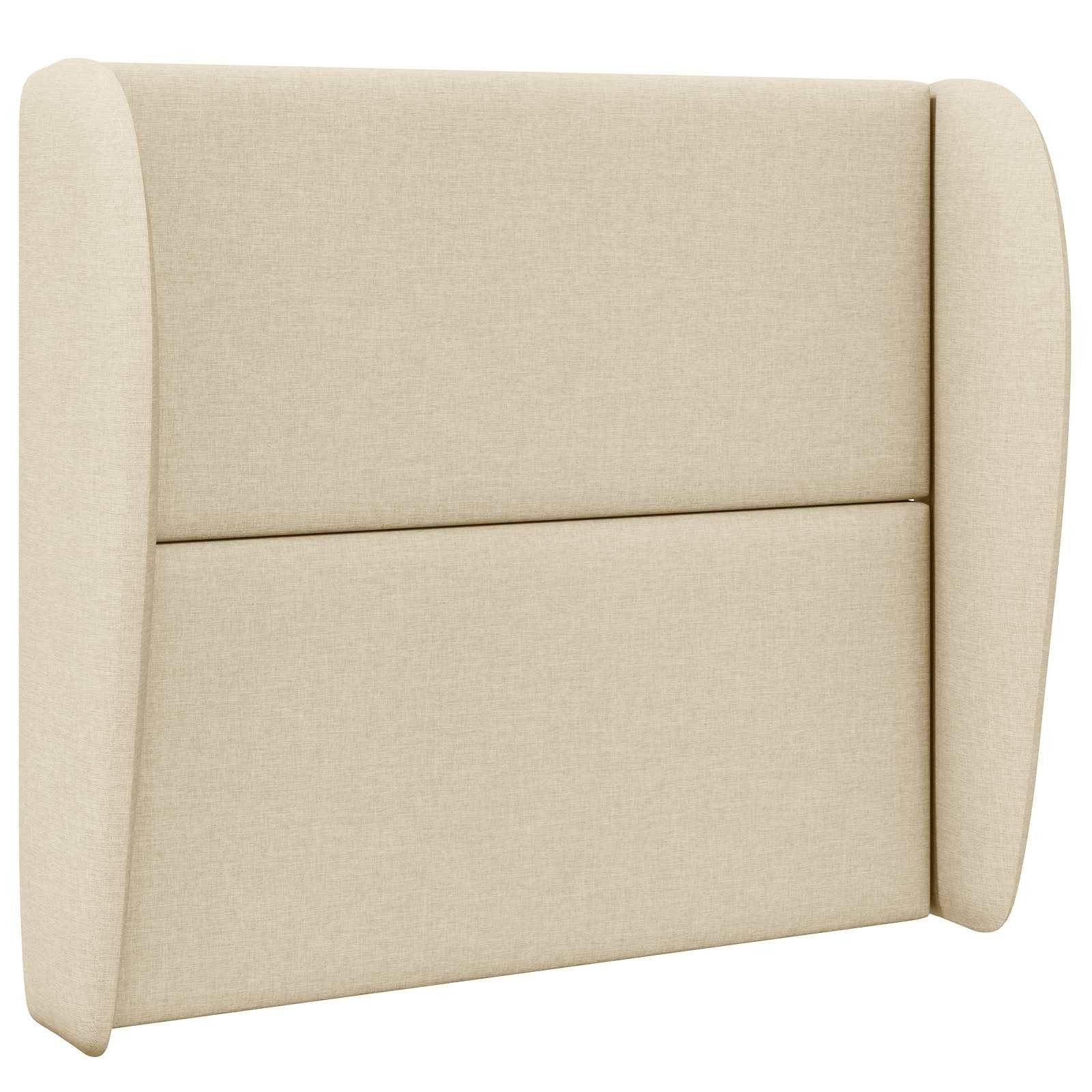 vidaXL Betthimmel Kopfteil Ohr Creme 80 x 23 x 6 cm Stoff (1-tlg)