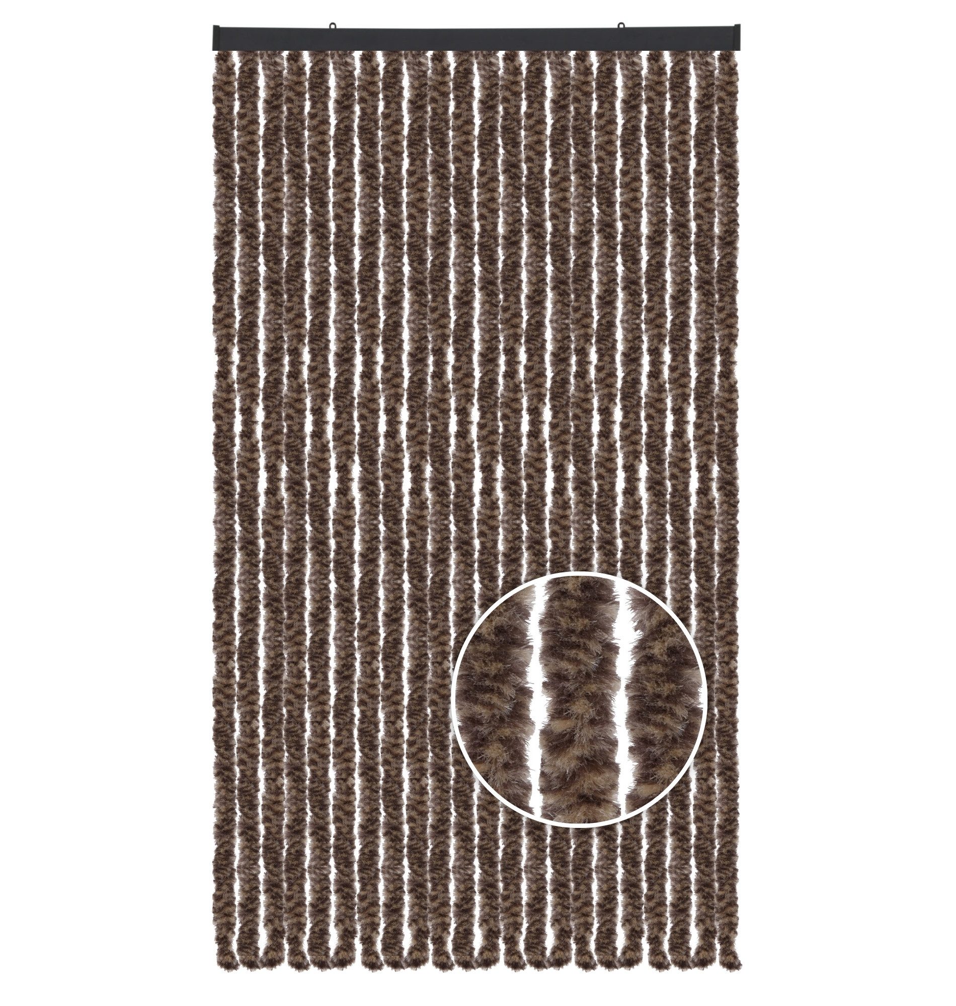 Arsvita Türvorhang Flauschvorhang 100cm x 220cm (1 St), Ösen, blickdicht, Insektenschutz Vorhang für Terrasse, Balkon, Pavillon, Camping
