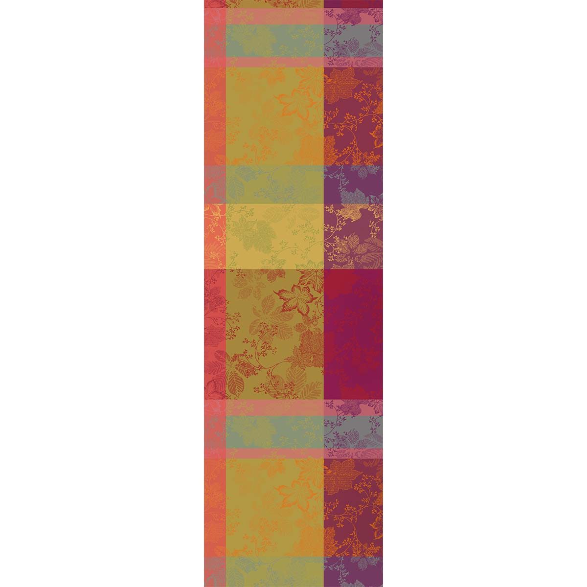 Garnier Thiebaut Tischläufer Tischläufer Mille sous-bois Automne 55x180 cm, jacquard-gewebt