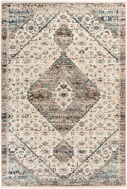 Teppich My Inca 359, Obsession, rechteckig, Höhe: 6 mm, Kurzflor, Orient-Optik, Vintage Design, mit Fransen