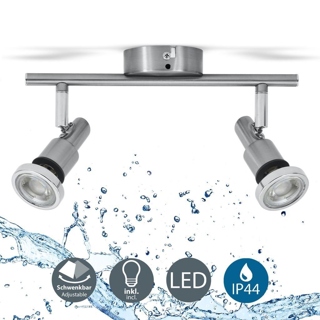 B.K.Licht Deckenleuchte Badezimmerleuchte 2x 5W 400lm günstig online kaufen