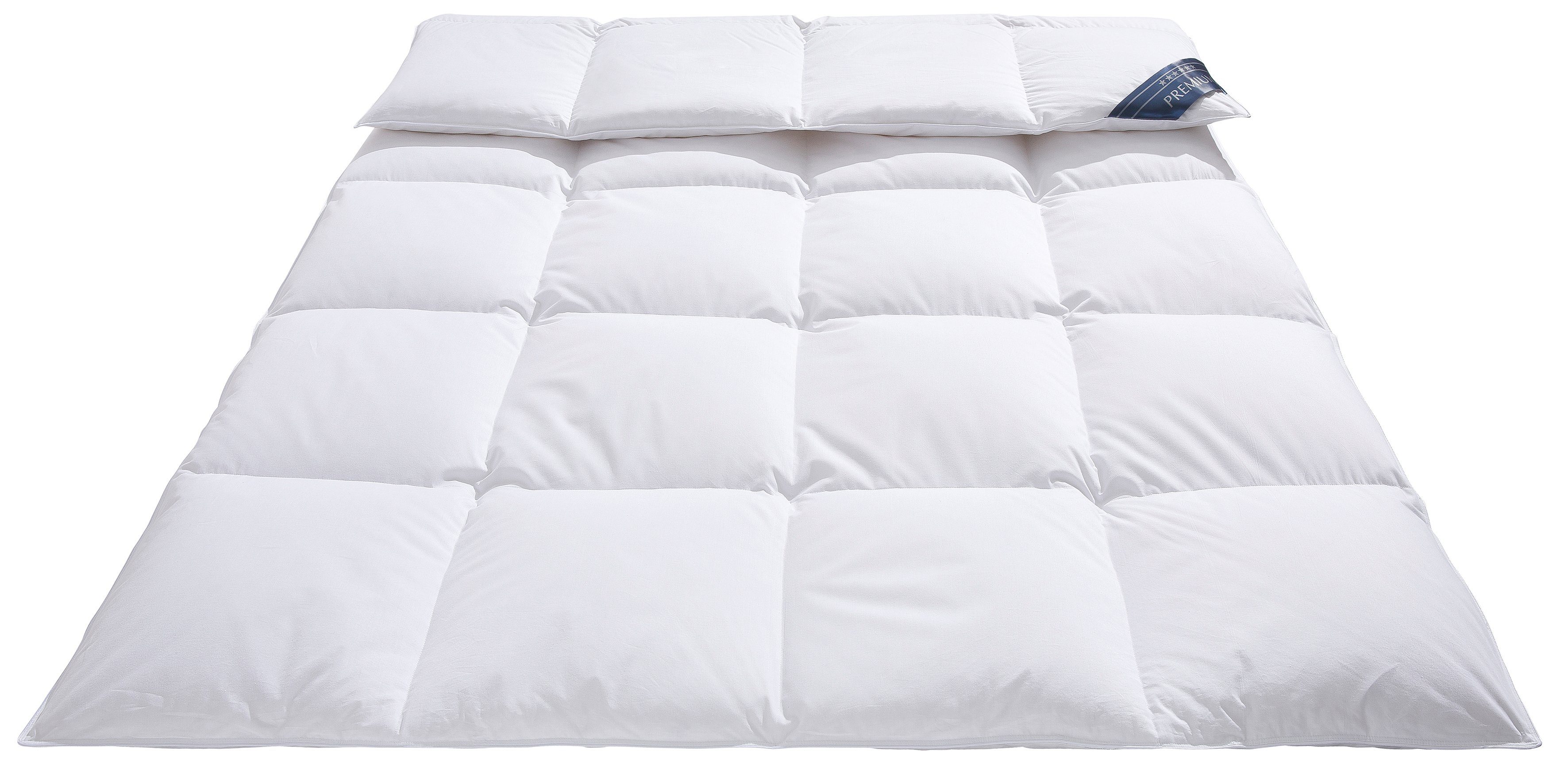 Otto Keller Gänsedaunenbettdecke Bella, Bettdecken für Sommer oder Winter, Decke, Downpass, Füllung: 90% Gänsedaunen, 10% Federn, Bezug: 100% Baumwolle, Bettdecke 135x200 cm, Hausstauballergiker. GRATIS DAZU: Schlafspray