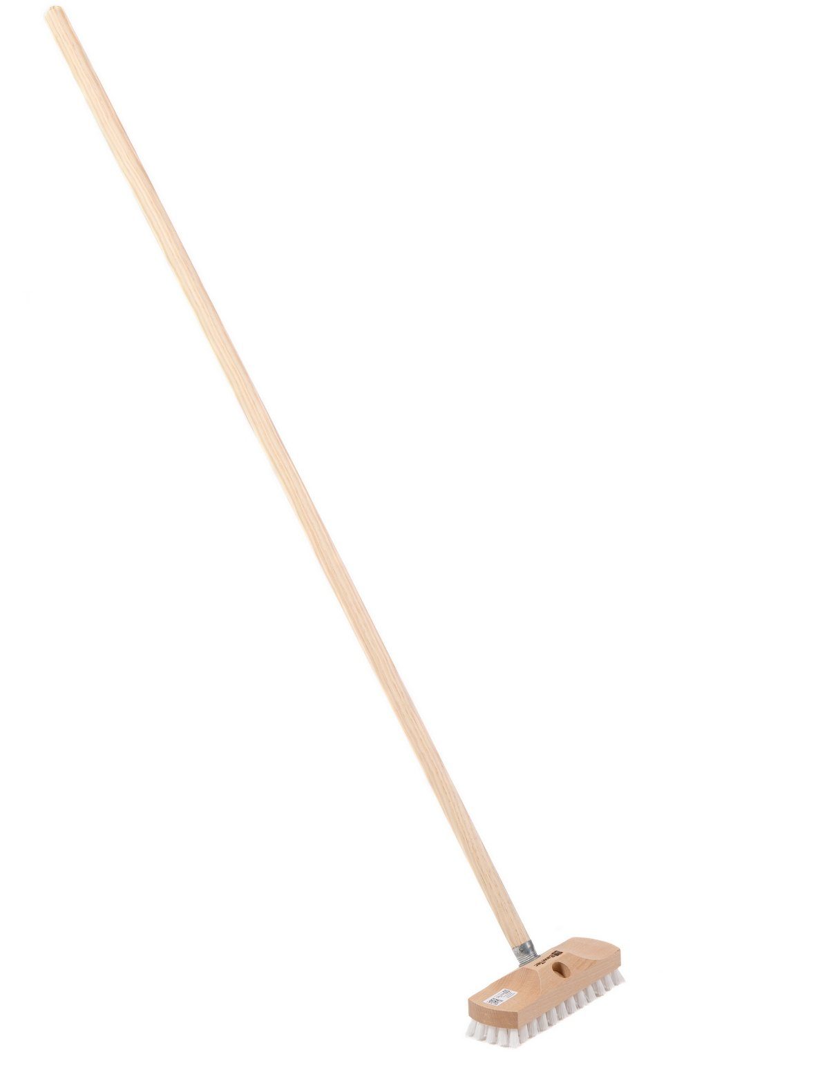 BawiTec Reinigungsbürste Universal Schrubber mit Stiel Bodenschrubber Holzstiel Teleskopstiel, Fliesen, Holzböden, Steinböden, Garagenböden, Keramik, (1-tlg), k – Bild 2 von 5