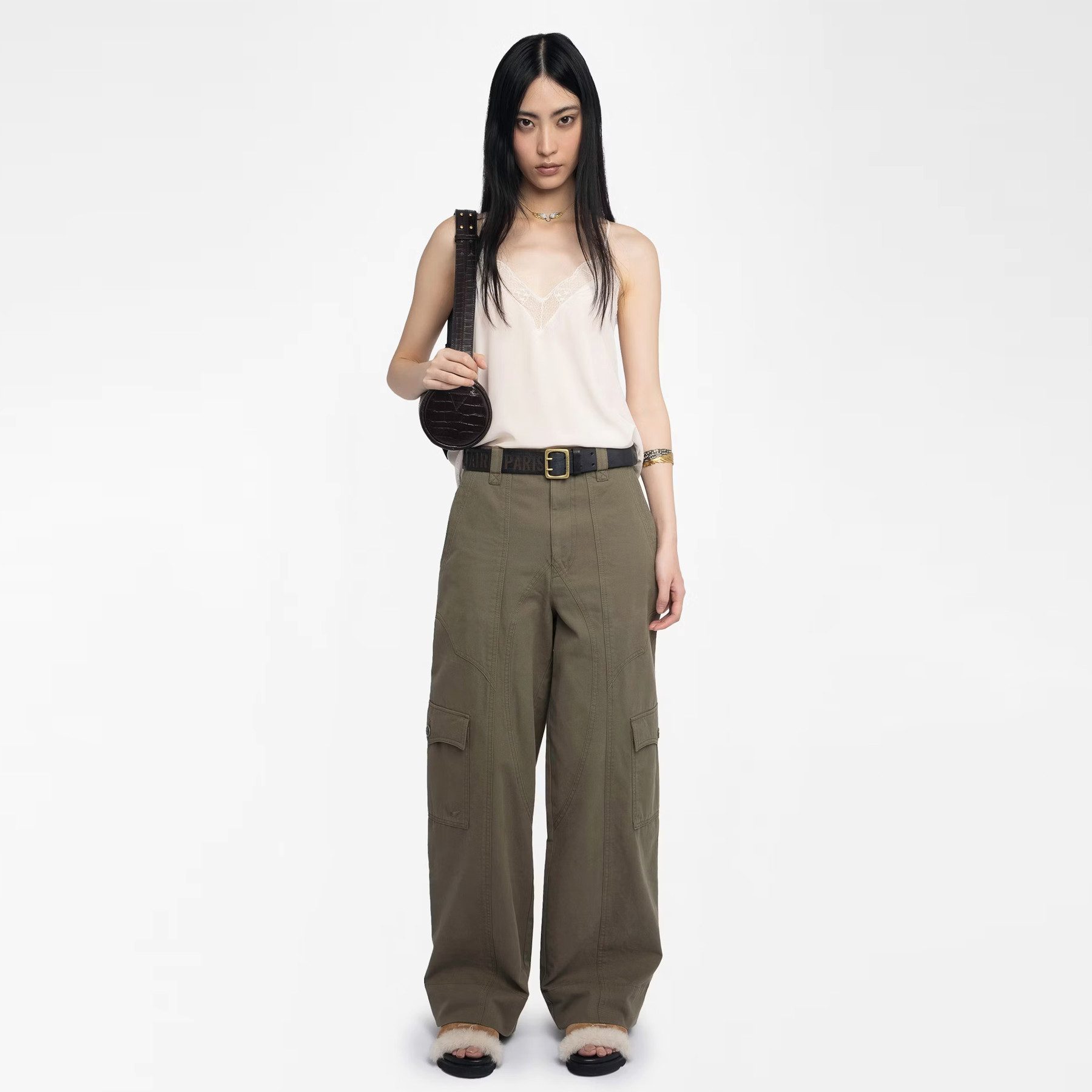 ZADIG & VOLTAIRE Stoffhose ZADIG&VOLTAIRE Hose PINTO aus Canvas - Grün – Bild 2 von 4
