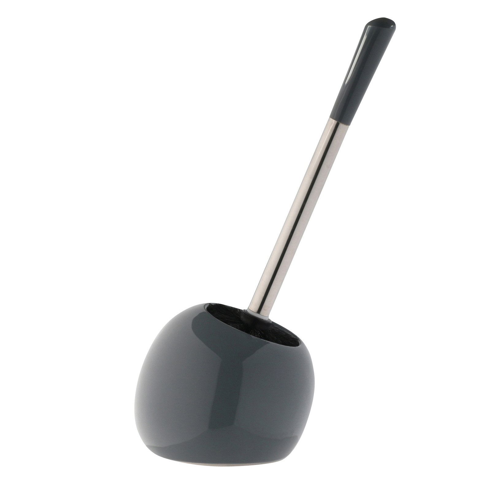 axentia WC-Garnitur Toilettenbürste Klobürste Klobürstenhalter Toielettenbürstenhalter, (Klobürstenset / Toilettenbüstenset, WC-Bürste mit Halterung aus Dolomit)