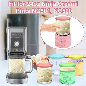 autolock Eismaschine Eismaschine Creami Pint Behälter für Ninja NC299AMZ & NC300s Cream