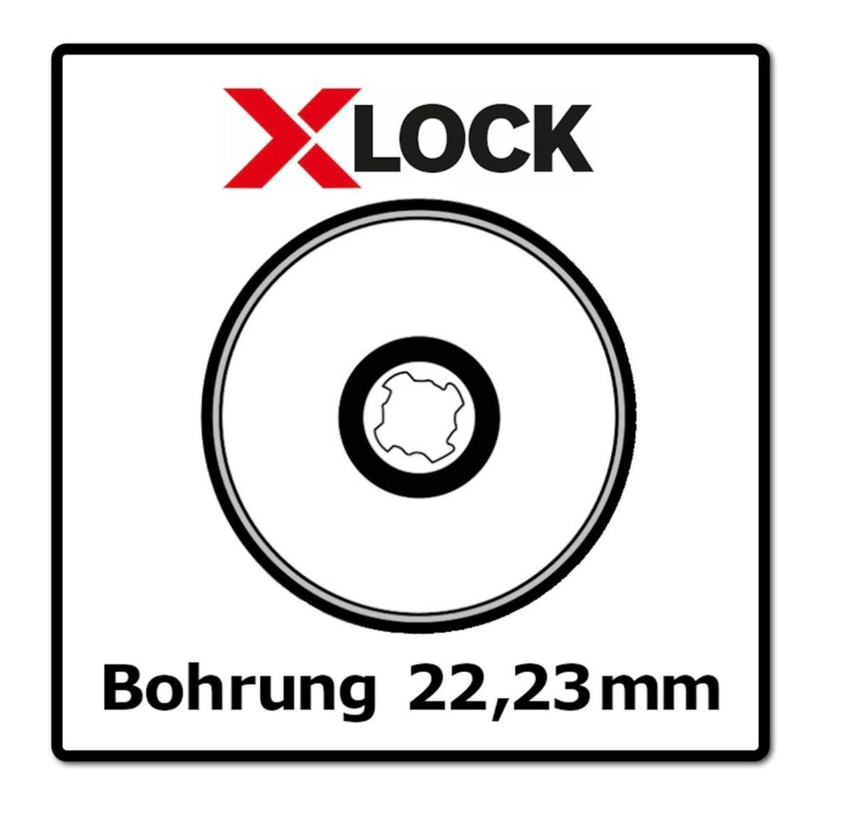X-LOCK for Fächerschleifscheibe Best K40 Metal Schleifscheibe 125x22,23mm Bosch X571 Professional 10x
