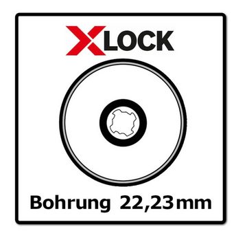 Bosch Professional Schleifscheibe 10x Fächerschleifscheibe X571 X-LOCK Best for Metal 125x22,23mm K40