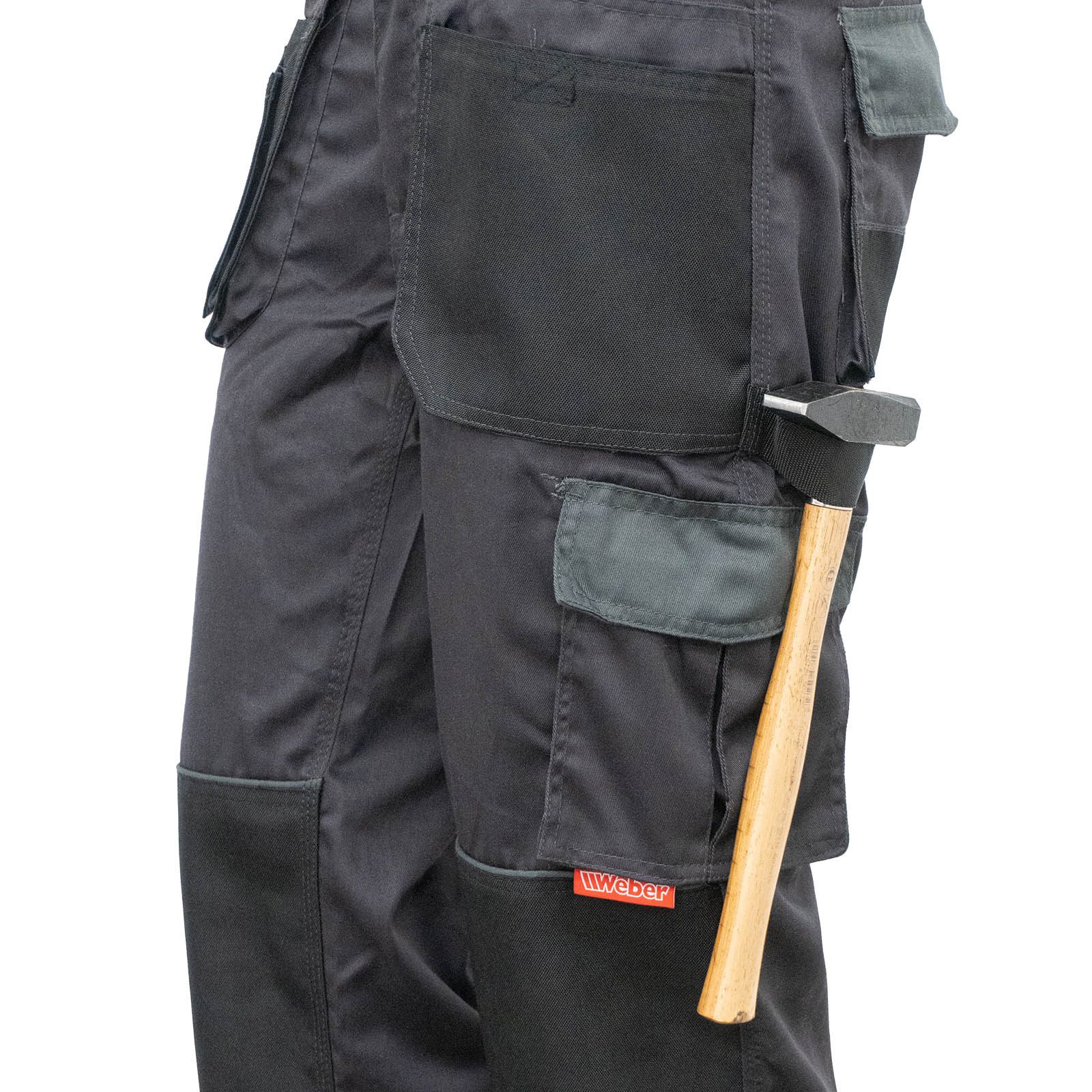 Weber GmbH Arbeitshose Weber leichte und komfortable Servicehose lang elastischer Bund, breite Gürtelschlaufen – Bild 4 von 4