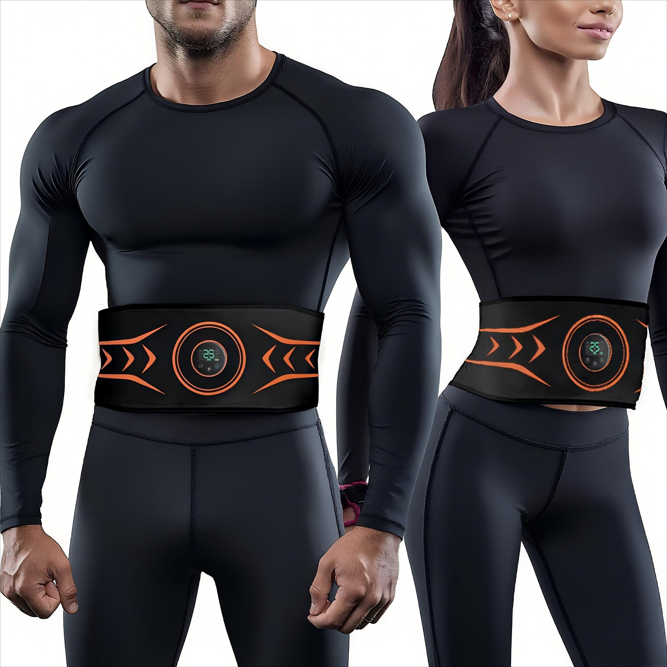 POPOLIC Ems-Bauchmuskeltrainer Ems-Trainingsgerät, Ems-Bauchtrainer, Bauchmuskel Gürtel, (für Männer und Frauen, Bauch Trainingsgerät für Zuhause, 1-tlg., 8 Modi und 25 Intensitätsstufen, Anzeigebildschirm), Stimulationsgerät Bauchmuskeln, Bauchmuskeltrainer