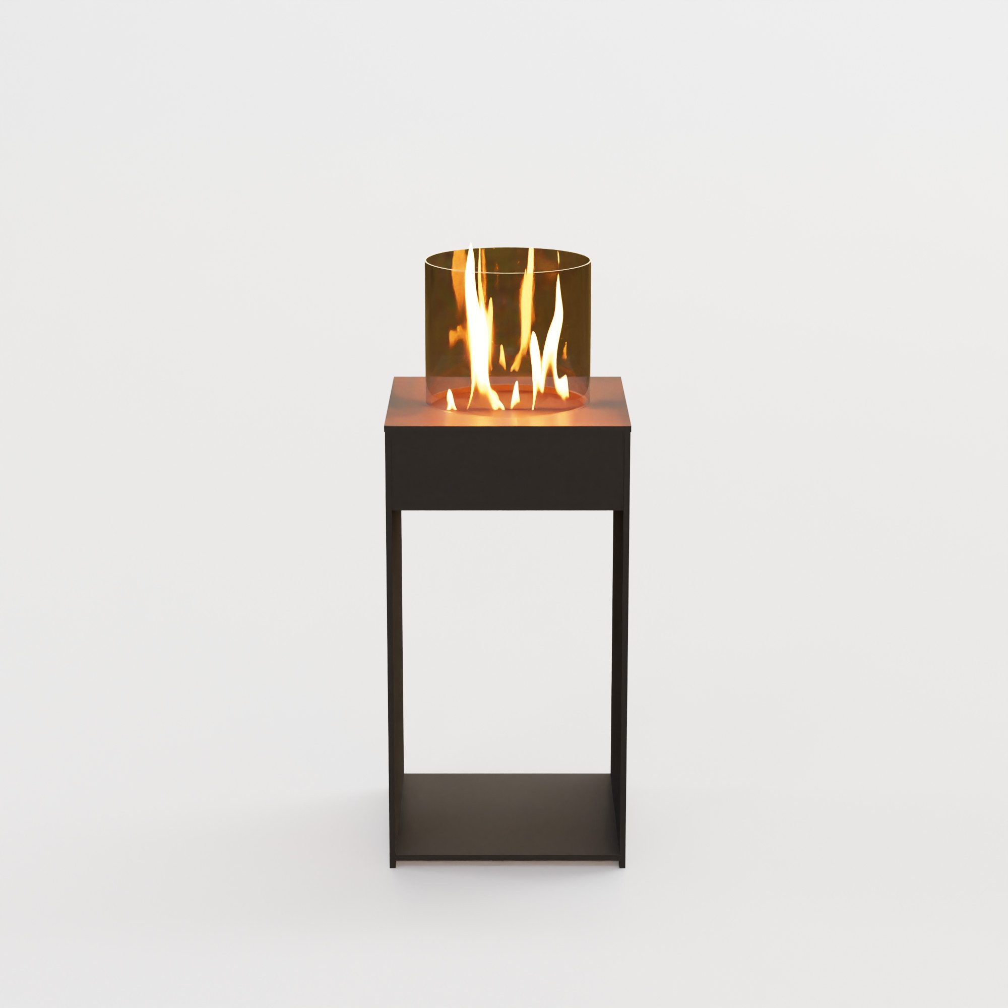 GLOW FIRE Echtfeuer-Dekokamin Emma Concept M Outdoor Ethanolkamin, echte Flamme mit Wohlfühlfaktor, TÜV geprüfter Sicherheitsbrenner
