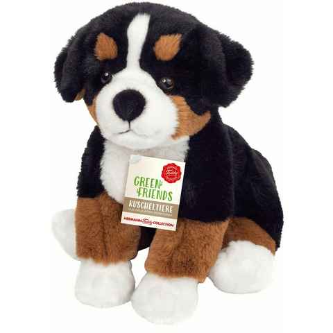 Teddy Hermann® Kuscheltier Green Friends, Berner Sennenhund 26 cm, schwarz/braun/weiß, zum Teil aus recyceltem Material