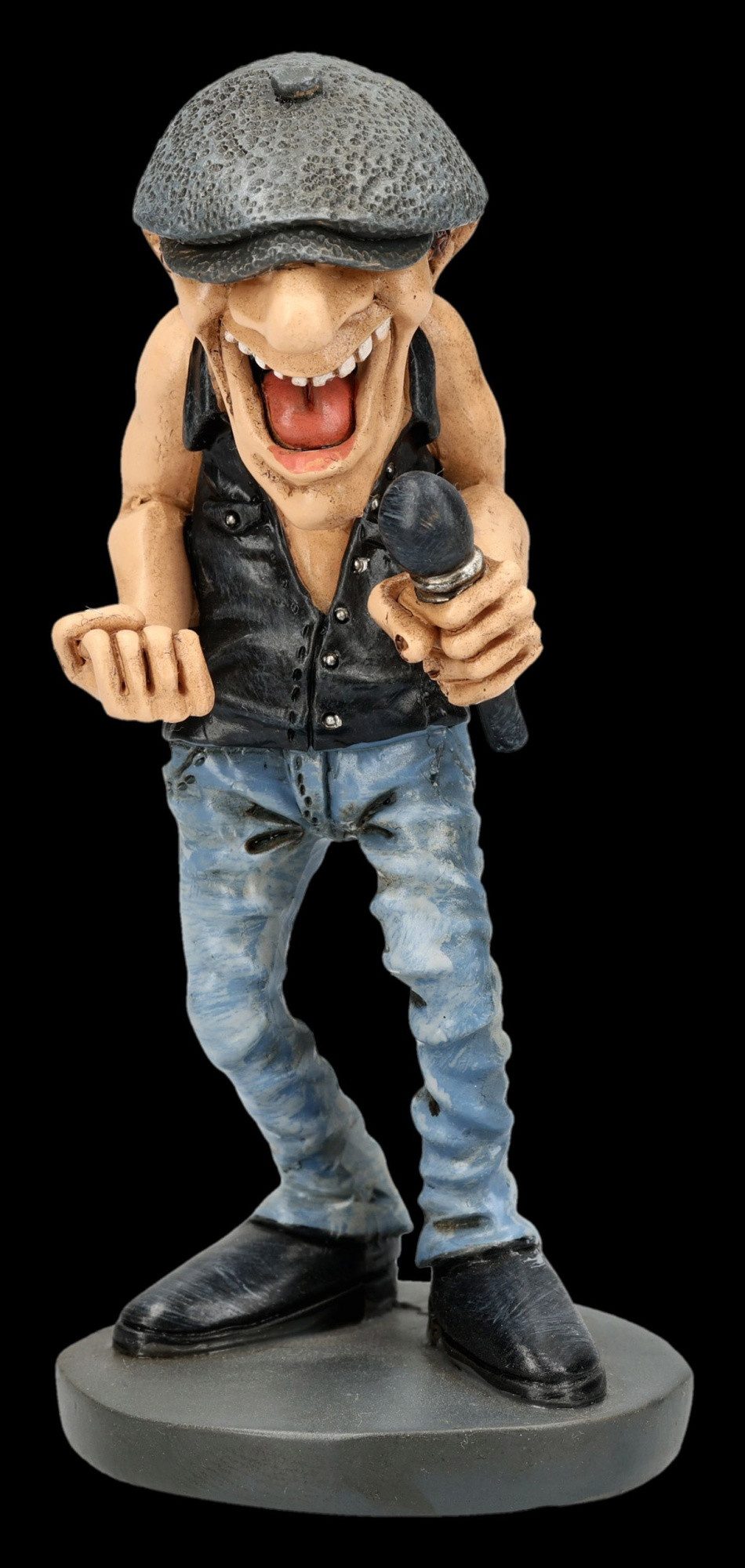 Figuren Shop GmbH Dekofigur Rockstar Figur Sänger Brian – „Highway to Hell“ Sammlerfigur 11 cm