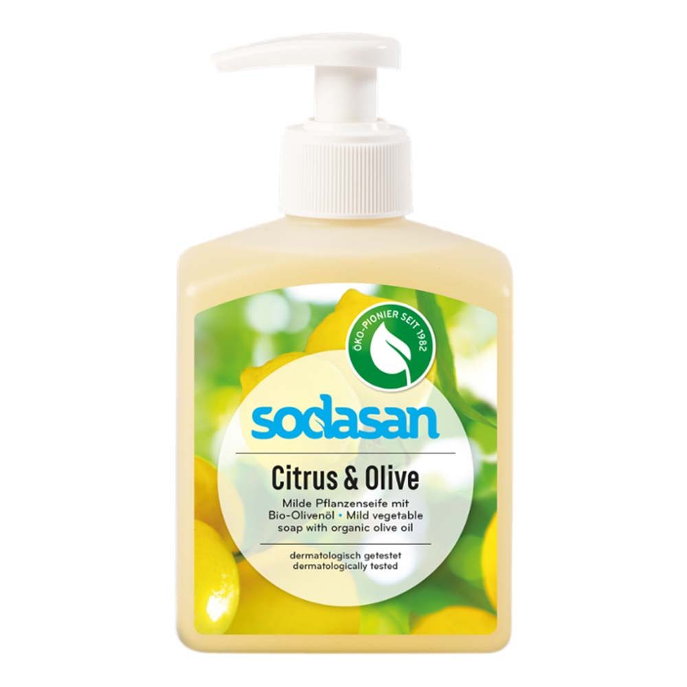 Sodasan Flüssigseife Liquid - Citrus & Olive Seife 300ml