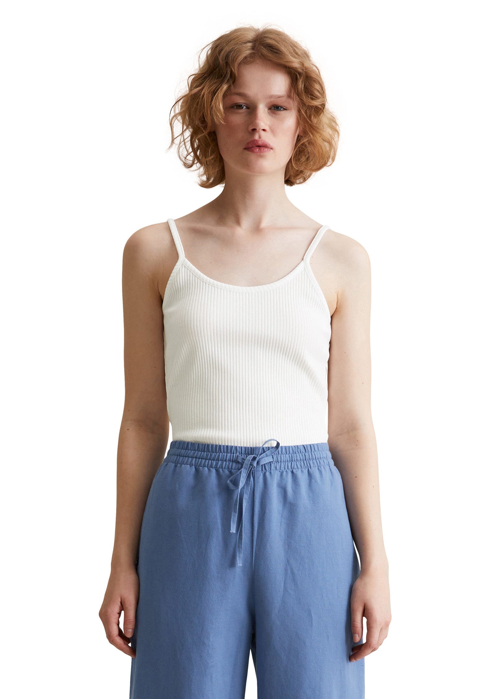 Marc O'Polo DENIM Spaghettitop Rippstruktur, Spagettiträger günstig online kaufen